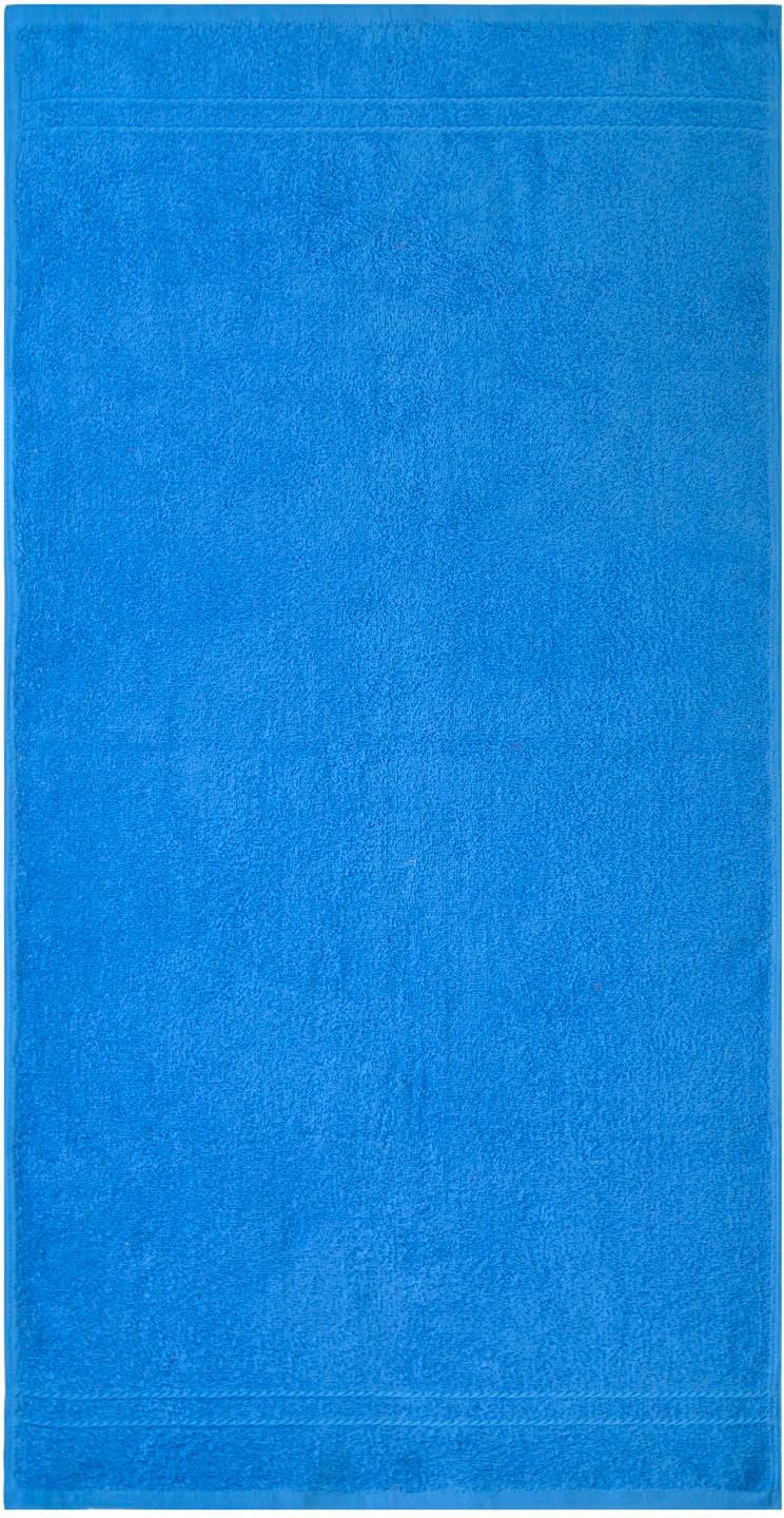 Badetücher DYCKHOFF "Kristall", blau (kobaltblau), B:70cm L:140cm, Frottier, Obermaterial: 100% Baumwolle, Handtücher, Badetücher, mit Bordüren