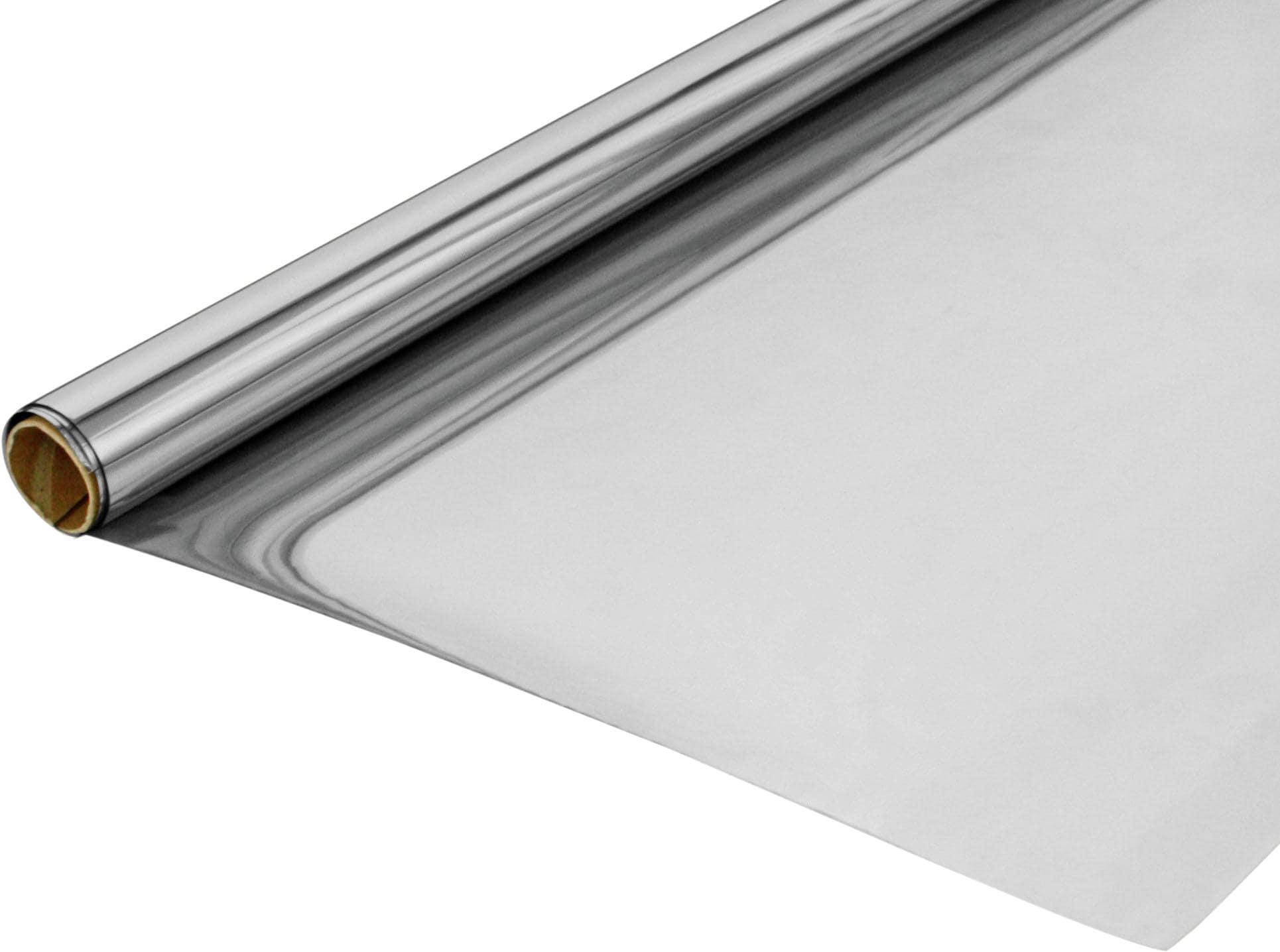 Fensterfolie GARDINIA Gr. 1, silber (silberfarben), B:60cm L:200cm, PVC, Fensterfolien, Fensterfolie, 90% UV-Schutz