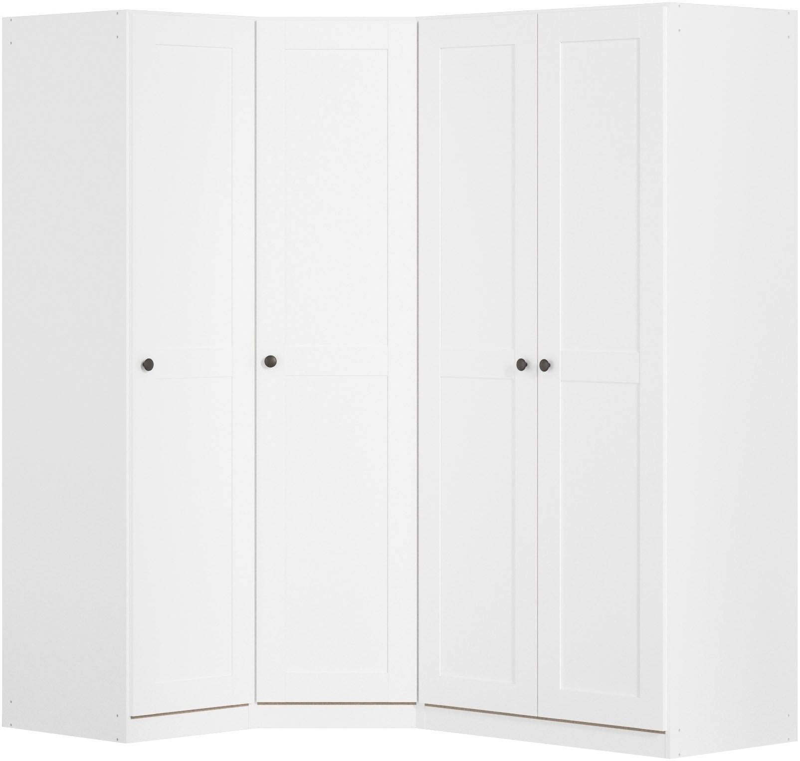 Schrank-Set RAUCH "Skagen", weiß (alpinweiß), B:130cm H:197cm T:162cm, Holzwerkstoff, Kastenmöbel-Sets, Schrank-Set, Eckschrank, 1- und 2-trg. Schrank