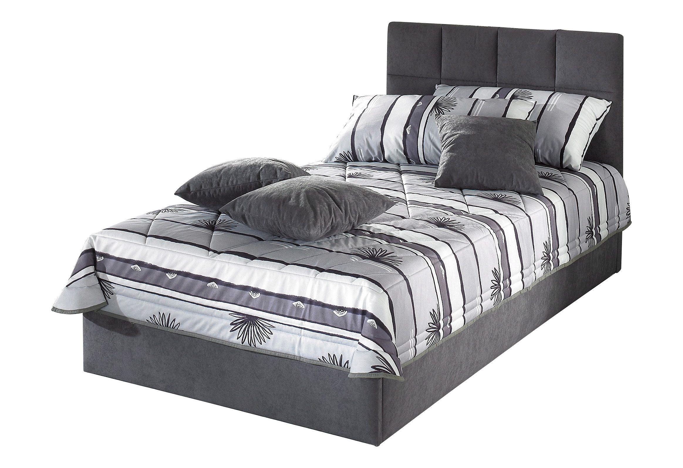 Tagesdecke, grau, B:175cm L:225cm, Polyester, WESTFALIA SCHLAFKOMFORT, Tagesdecken, Tagesdecke