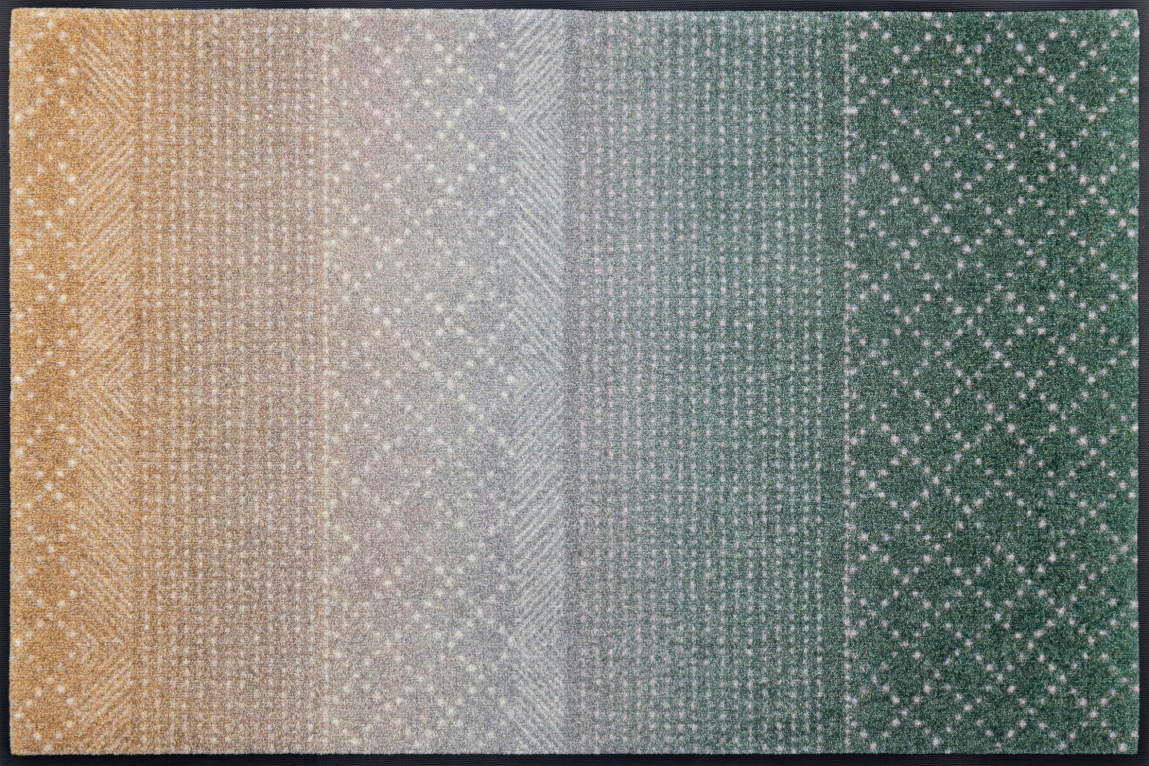 Teppich "Green Desert", bunt, B:75cm H:7mm L:120cm, Polyamid, WASH+DRY BY KLEEN-TEX, Teppiche, Teppich