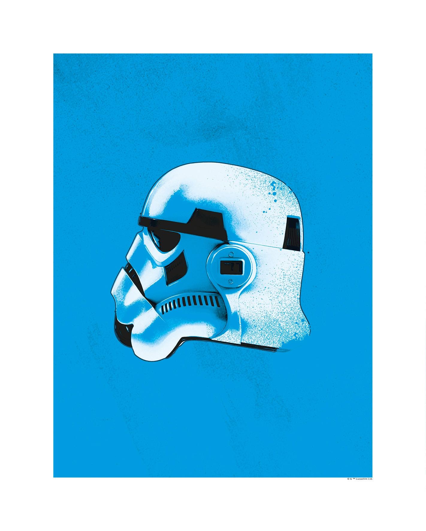 Bild KOMAR "Star Wars Classic Helmets Stormtrooper", bunt (farbe bild(er): bunt), B:40cm H:50cm, Holz, Papier, Bilder, Bild, Wandbild zur Dekoration im Kinderzimmer - ohne Rahmen