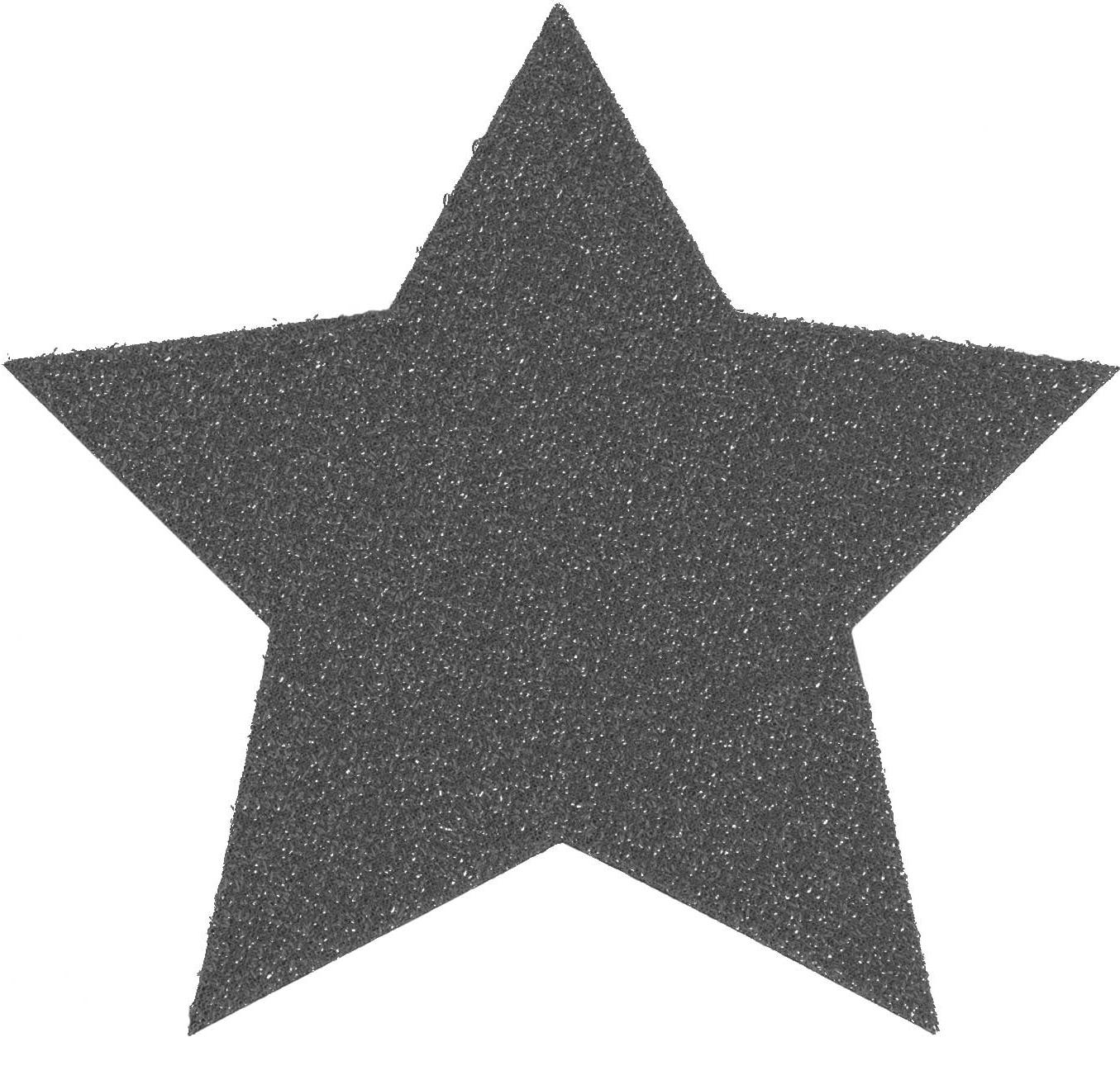 Platzset "Stern, Weihnachtsdeko", grau (anthrazit), B:16,5cm H:3mm L:16,5cm, PRIMAFLOR-IDEEN IN TEXTIL, Platzsets, Platzset, ideal als Untersetzer oder Tischdeko, Größe 16,5 cm