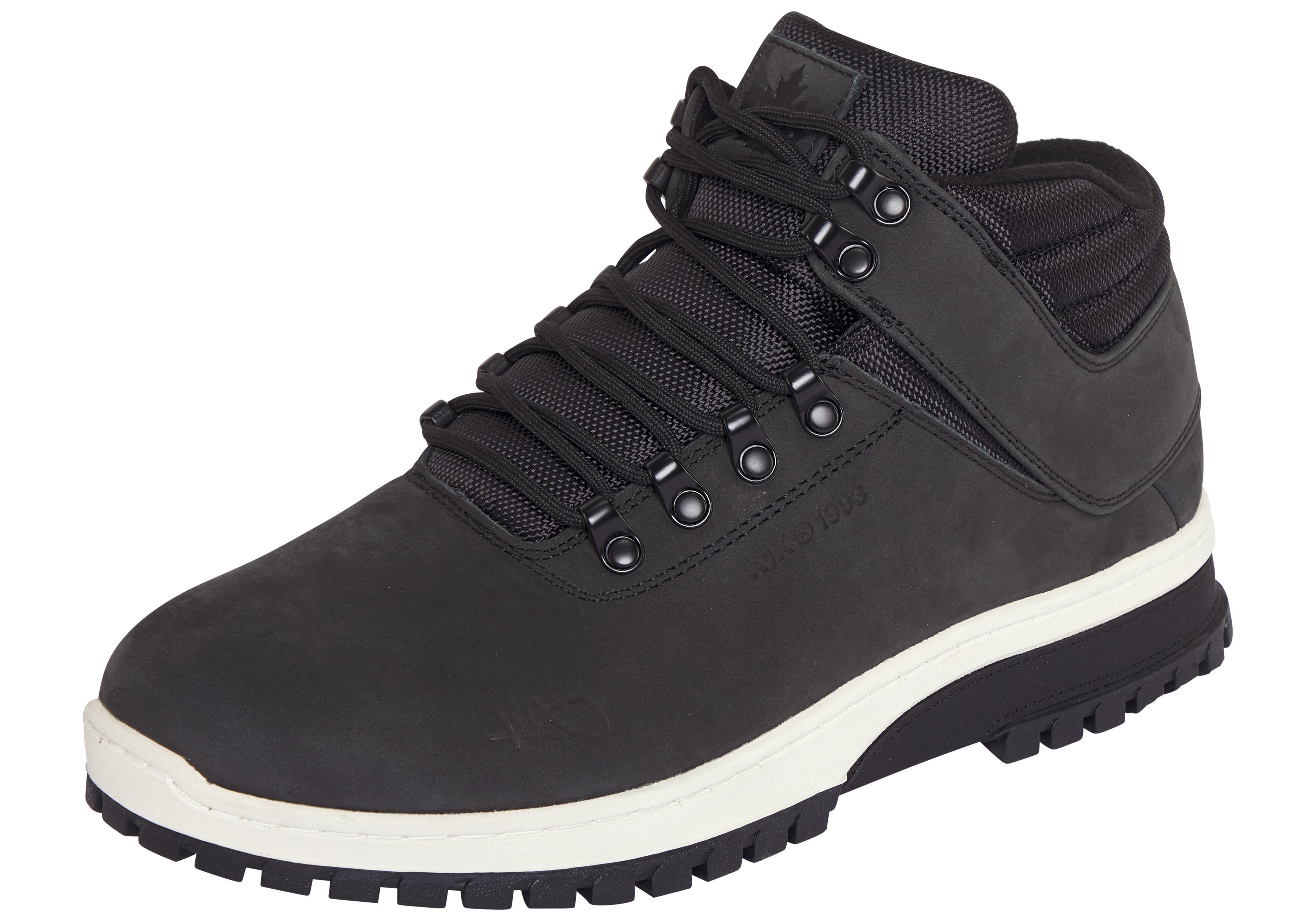 Winterboots K1X "K1X TERRITORY SUPERIOR", Herren, Gr. 42,5, schwarz, sanftes weiß, Leder, Textil, Schuhe Winterboots, Winterstiefel, Schnürstiefel, Winterschuhe