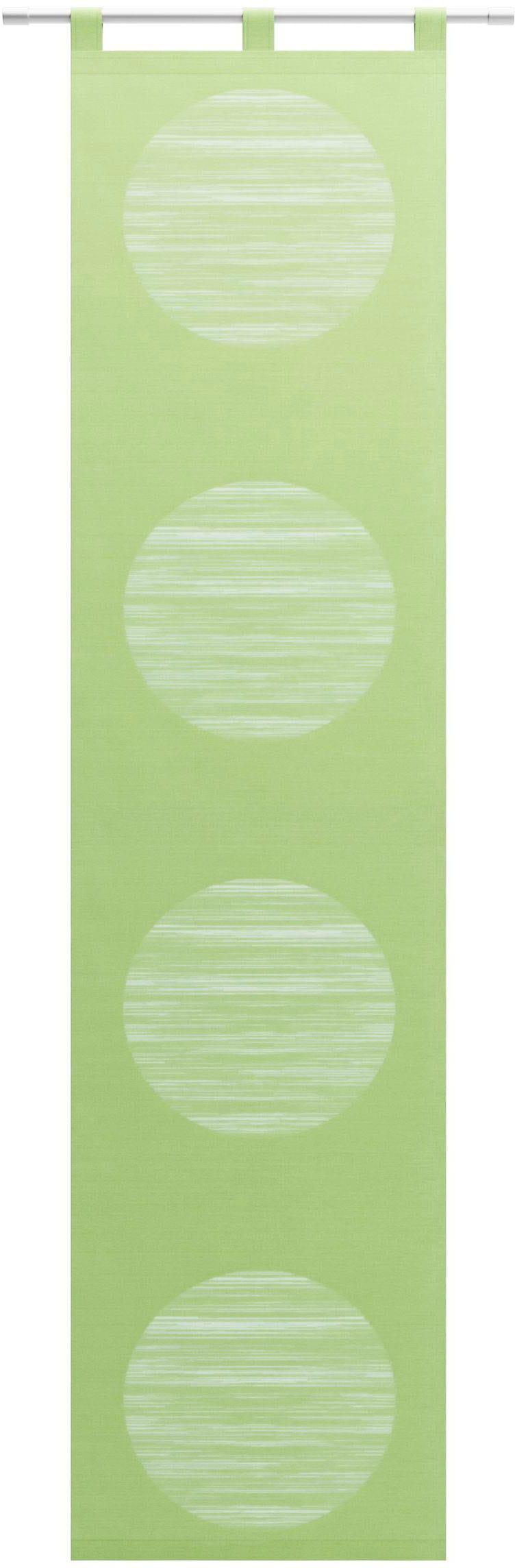 Schiebegardine NEUTEX FOR YOU "Padova" Gr. 6, grün, B:57cm H:295cm, Scherli, Polyester, Gardinen, Schiebegardine, Inkl. Zubehör