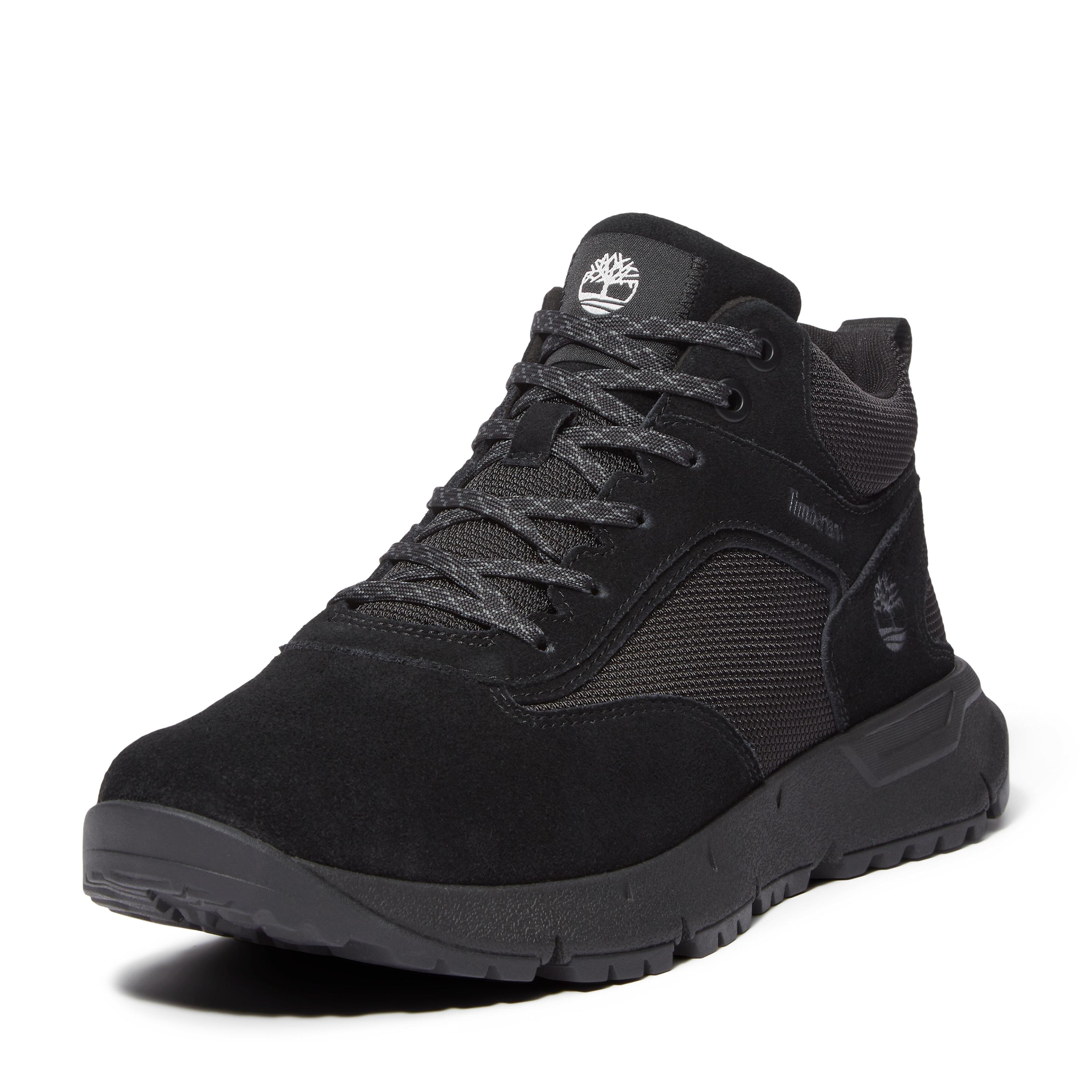 Schnürboots TIMBERLAND "VOYAGER PARKMID LACE UP SNEAKER", Herren, Gr. 41, schwarz suede, Leder, Schuhe Schnürboots, Winterschuhe, Sneakerboots, Winterboots