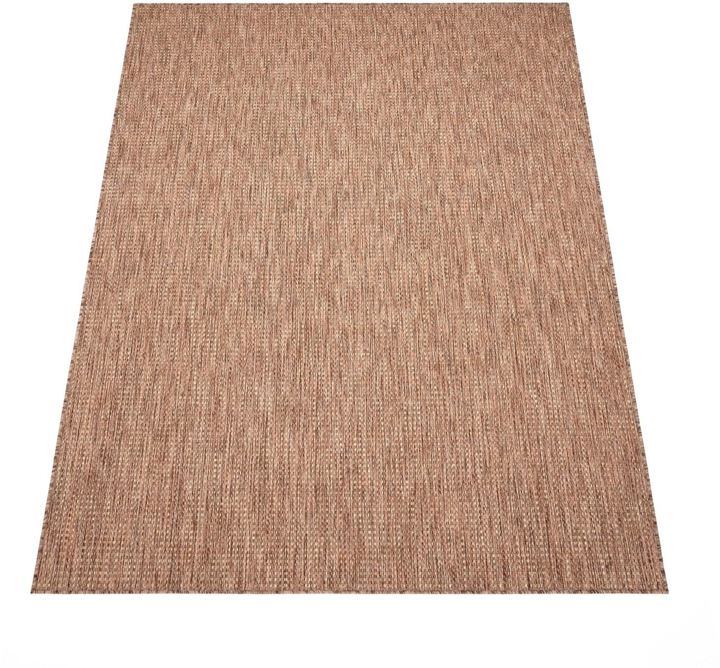 Teppich PACO HOME "Napoli 777", beige, B:160cm H:4mm L:220cm, Polypropylen, Teppiche, Teppich, Flachgewebe, meliert, In- und Outdoor geeignet, Wohnzimmer