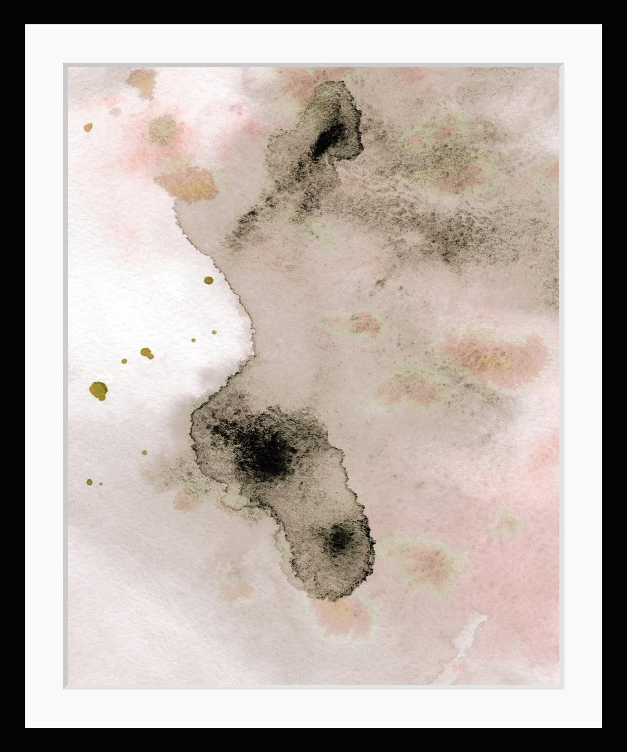 Bild QUEENCE "Sandra", bunt (farbe rahmen: schwarz, farbe bild(er): bunt), B:40cm H:50cm, Acrylglas, Holz, Papier, Bilder, Bild, HD Premium Poster-Druck inkl. Holzrahmen