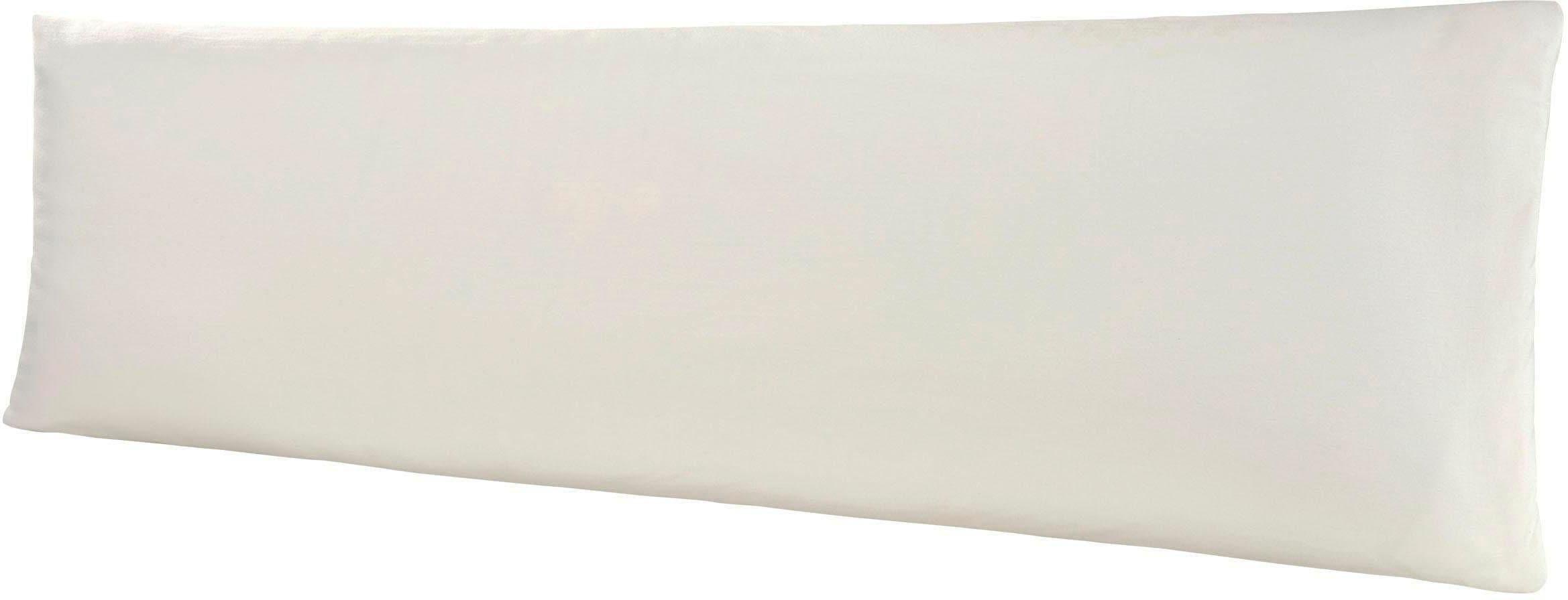 Kissenbezug BELLANA "Mako-Jersey", weiß (schnee), B:40cm L:140cm, Jersey, Obermaterial: 100% Baumwolle, Kissenbezüge, Kissenbezug, für Seitenschläferkissen