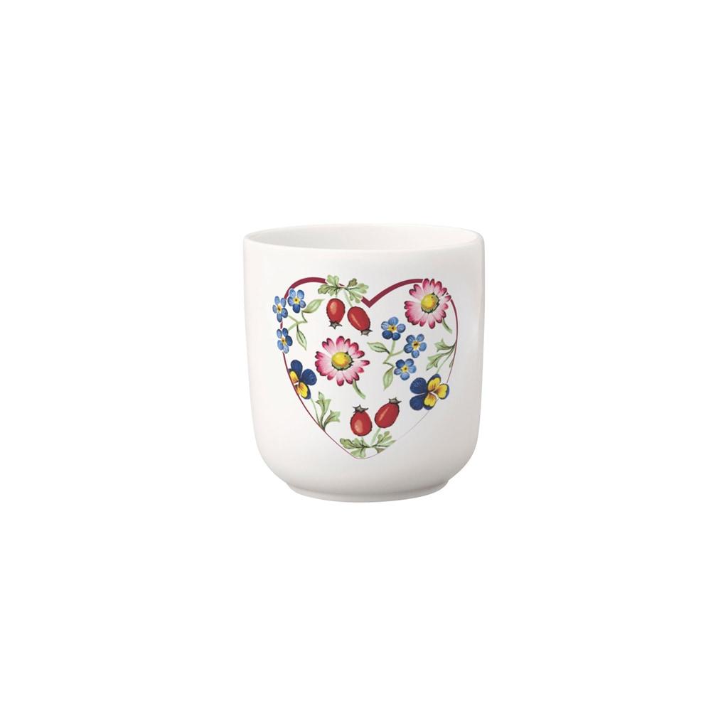 Becher VILLEROY & BOCH "Becher 275 Jahre 290 ml bunt", bunt, Porzellan, Trinkgefäße, Becher