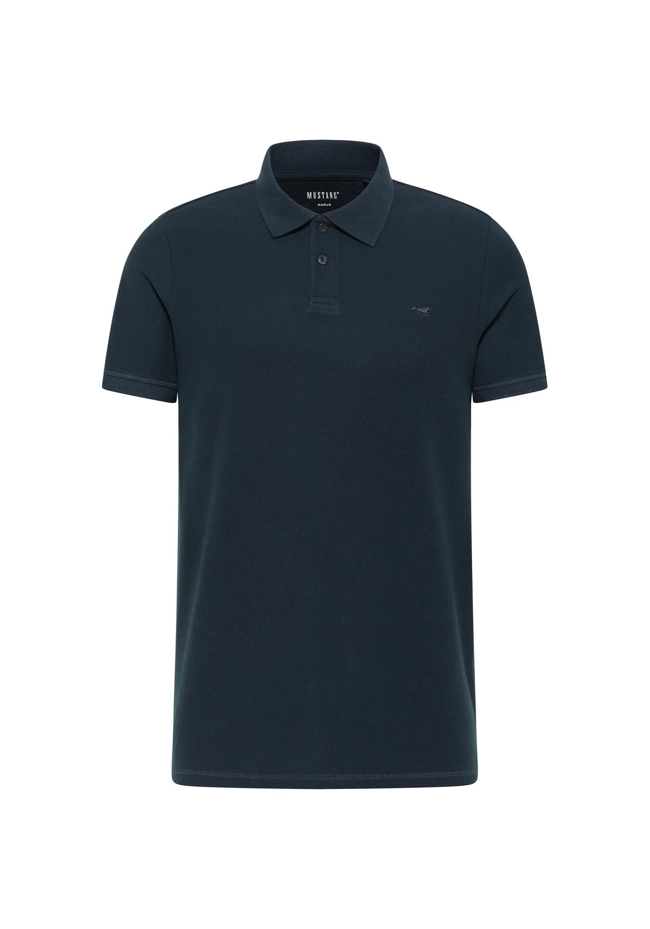 Poloshirt MUSTANG "Poloshirt Style Palco", Herren, Gr. 3XL, blau (dunkelblau), Obermaterial: 100% Baumwolle CO(Bio)., Shirts Poloshirt