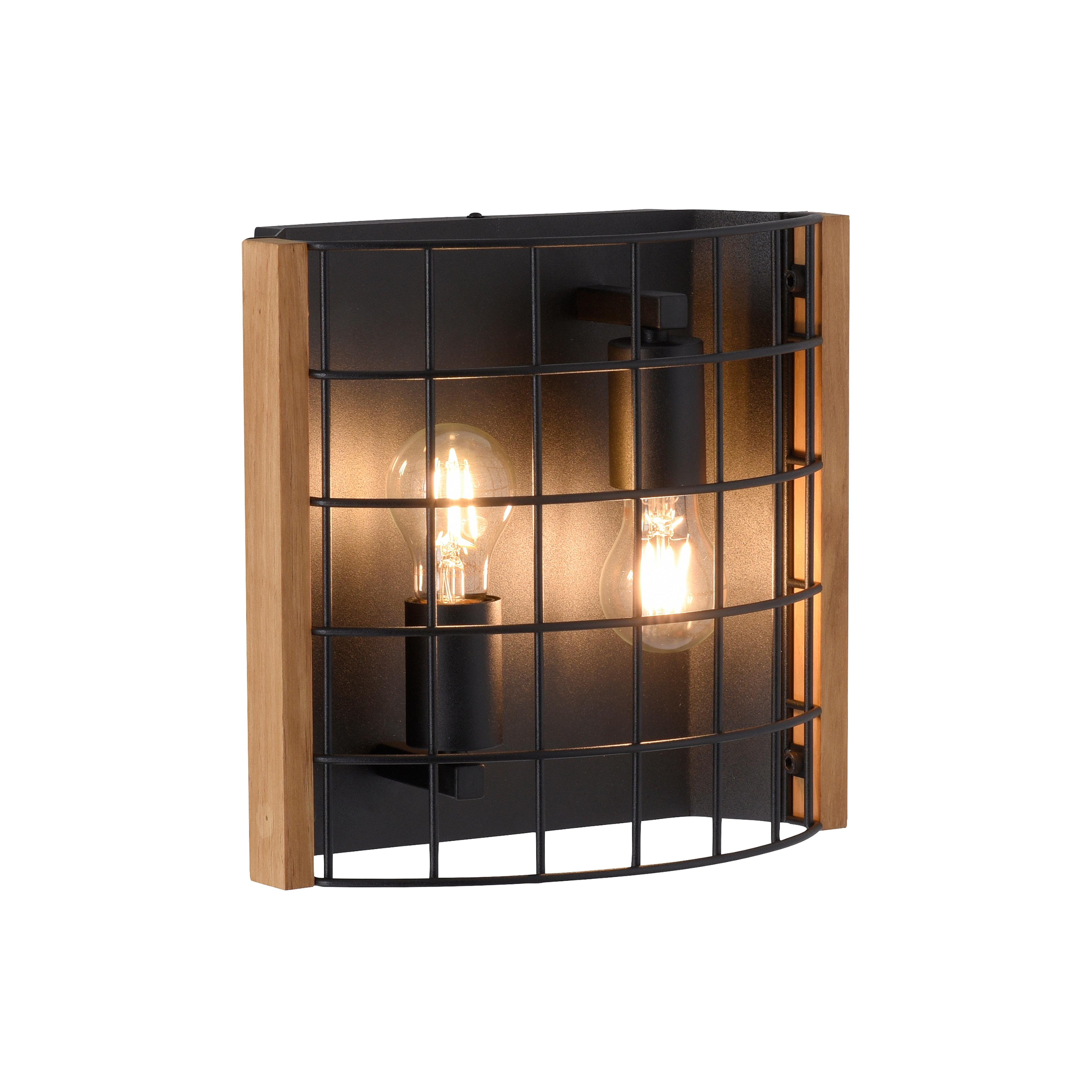 JUST LIGHT Wandleuchte "DRAIN", schwarz, 2, 1 Stk., Leuchten, ExklusiveE27, Wandleuchte