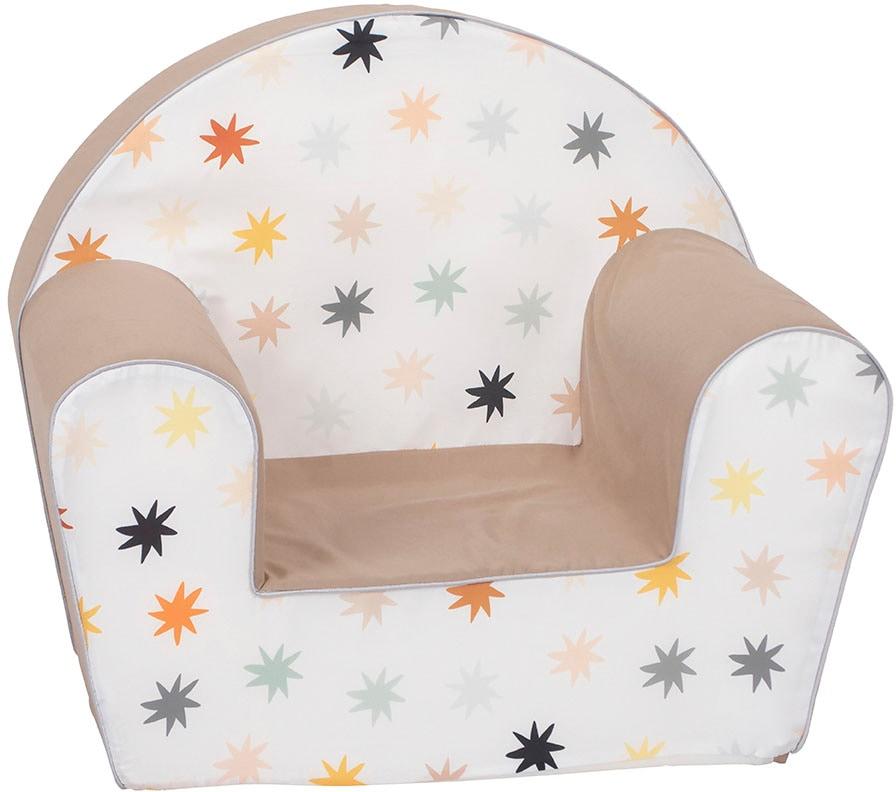 Sessel KNORRTOYS "Pastell Stars", bunt (past. stars), Sessel, Kinder, Baumwolle, B/H/T: 51cm x 42cm x 34cm, Motiv, Sessel, für Kinder; Made in Europe, B:51cm H:42cm T:34cm