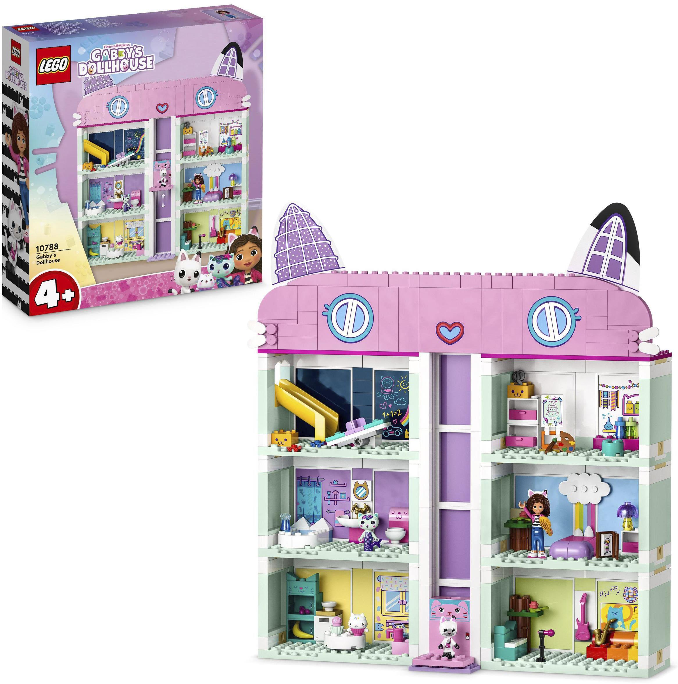Konstruktionsspielsteine LEGO "Gabbys Puppenhaus (10788), LEGO Gabby's Dollhouse", bunt, Spielbausteine, Kinder, Kunststoff, Konstruktionsspielsteine, Made in Europe