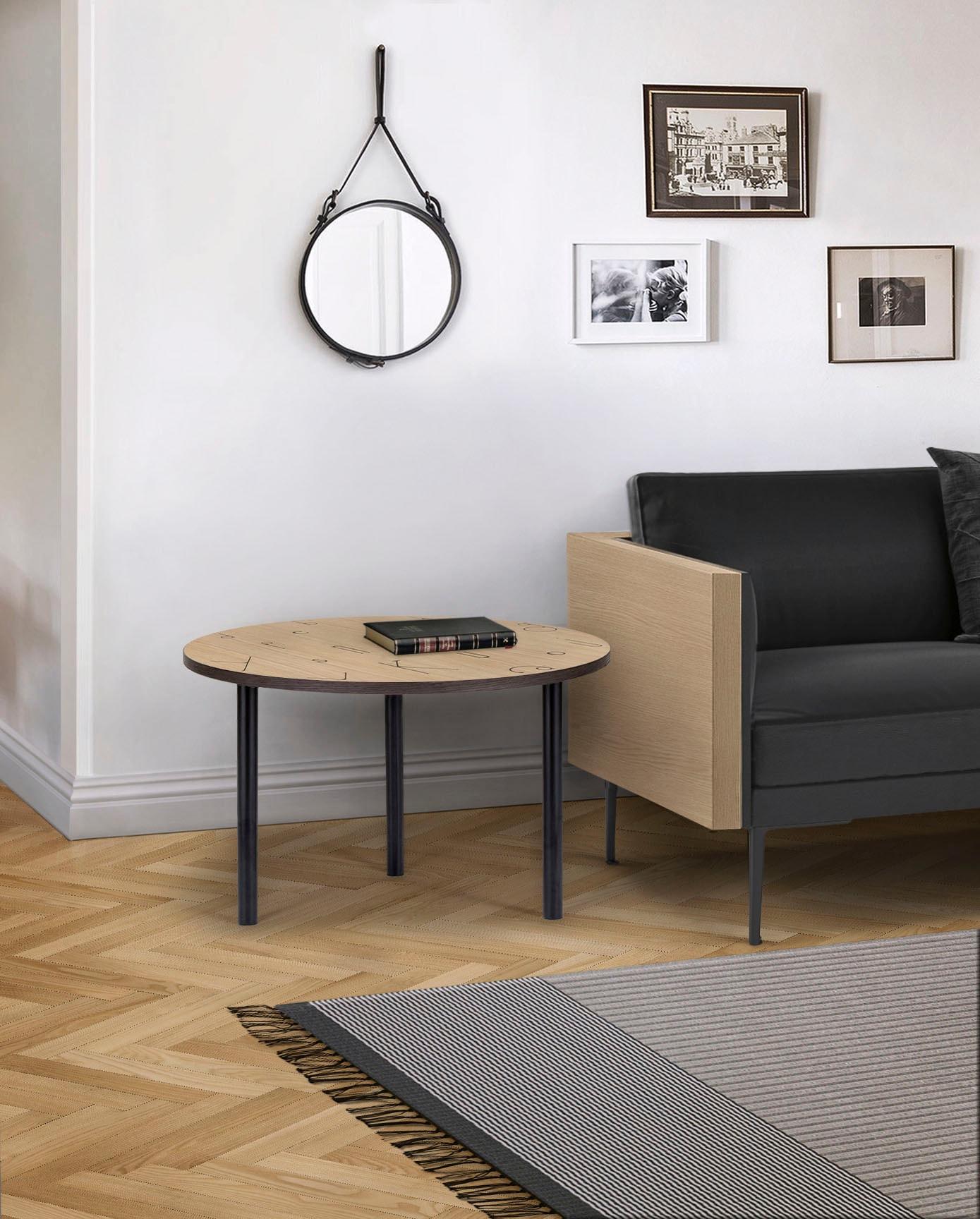 Beistelltisch WOODMAN, braun (eichefarben), B:50cm H:45cm T:50cm, Tische, Beistelltisch, im skandinavian Design, FSC-zertifiziert