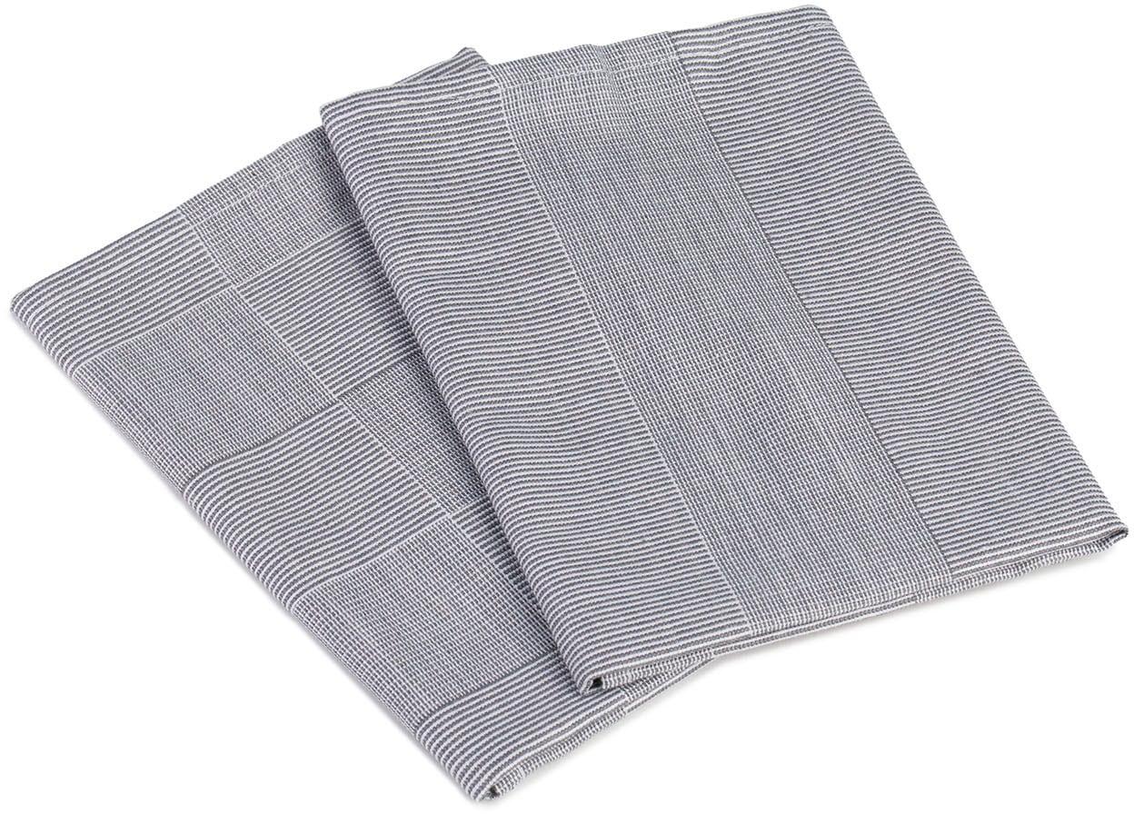 Geschirrtuch GÖZZE "Geschirrtücher, Des. 60054", silber, B:50cm L:70cm, 100% Baumwolle, Geschirrtücher, Geschirrtuch, aus 100% Baumwolle, jacquard gewebt