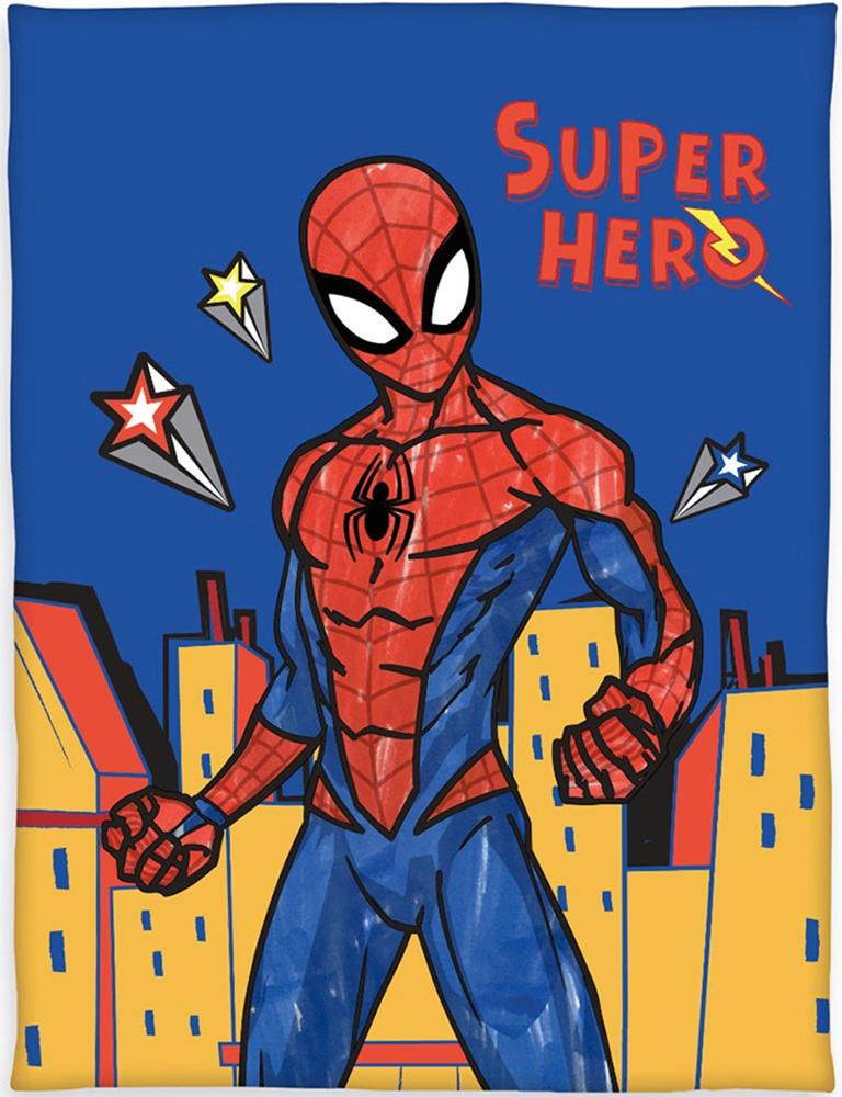 Kinderdecke SPIDERMAN "Spiderman", bunt, B:130cm L:170cm, Polyester, Wohndecken, Kinderdecke, mit tollem Spiderman Motiv