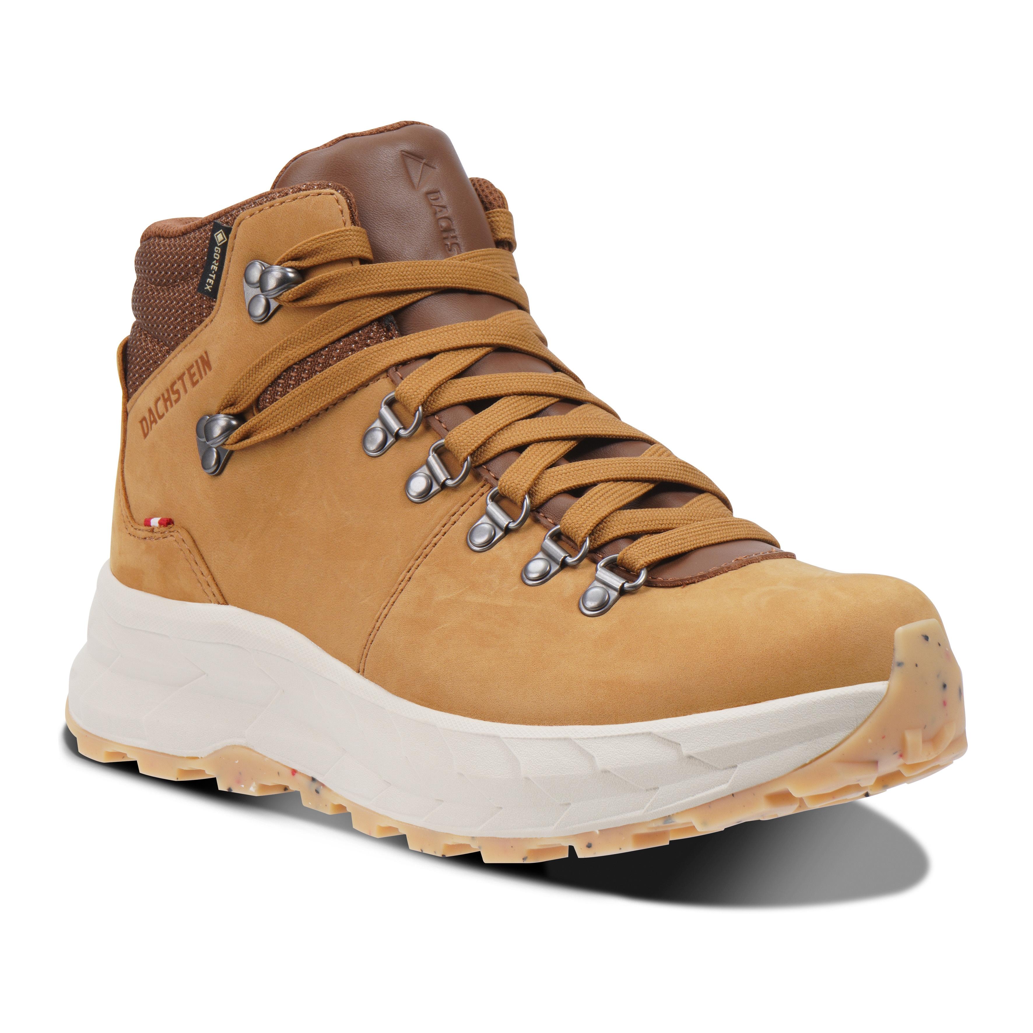 Wanderschuh DACHSTEIN "ATLAS GORE-TEX WMN", Damen, Gr. 42, braun (cognac), Leder, unifarben, Schuhe Wanderschuh, wasserdicht
