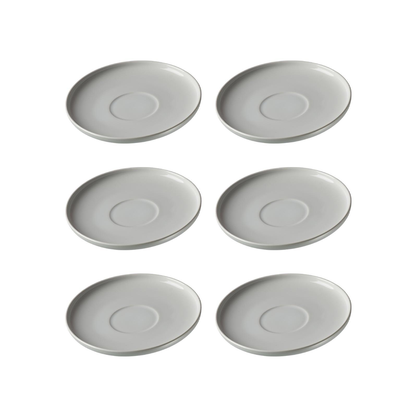 Untertasse RITZENHOFF & BREKER "Kaffeeuntertassen Jasper ø 15.0 cm 6er Set", grün (mint), L:15cm, Speiseteller, Untertasse