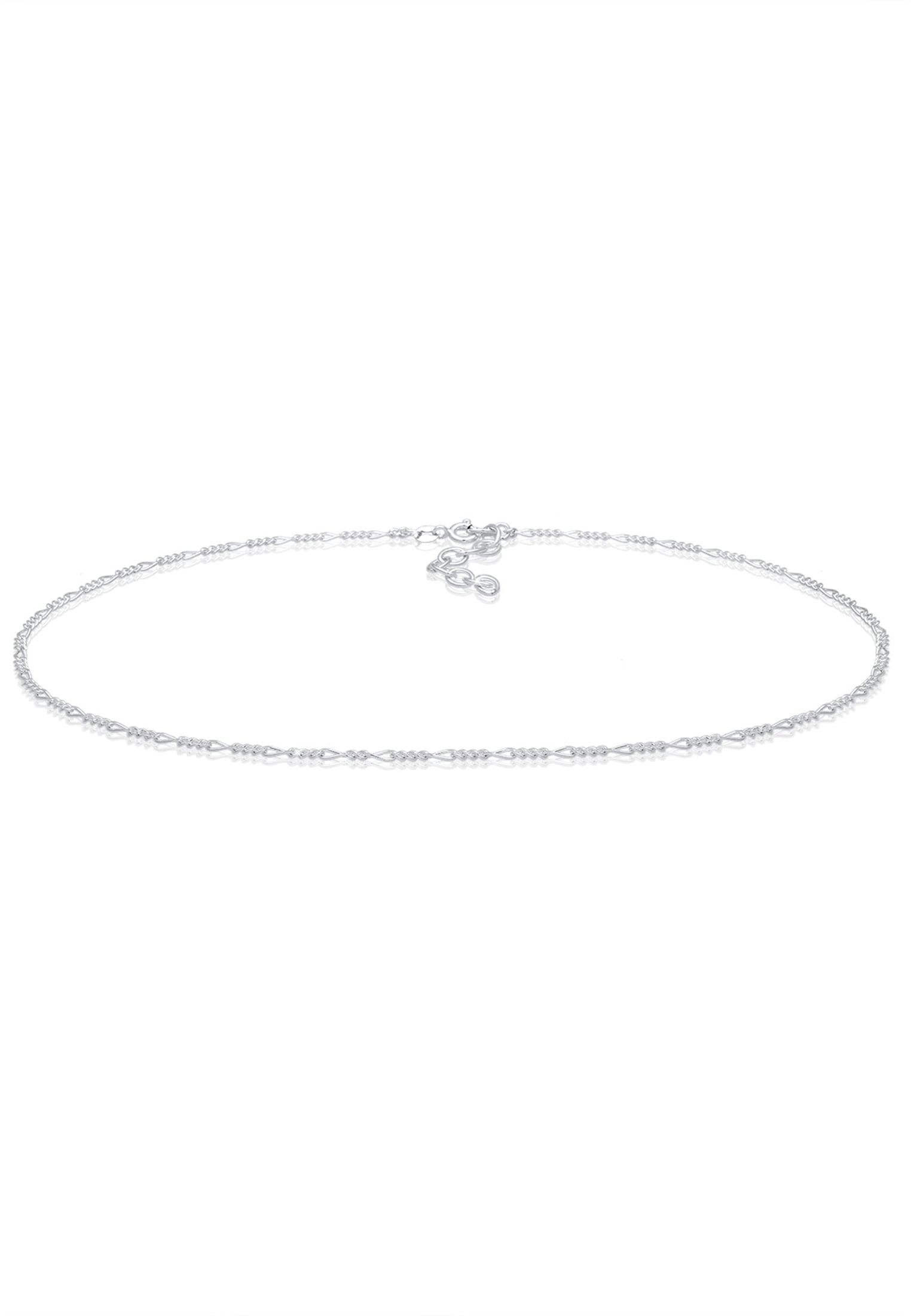 Choker ELLI "Halskette Choker Figaro Basic Blogger 925 Silber" Gr. 36, silber, Halsketten, Damen, ohne Stein, Silber 925 (Sterlingsilber), Choker
