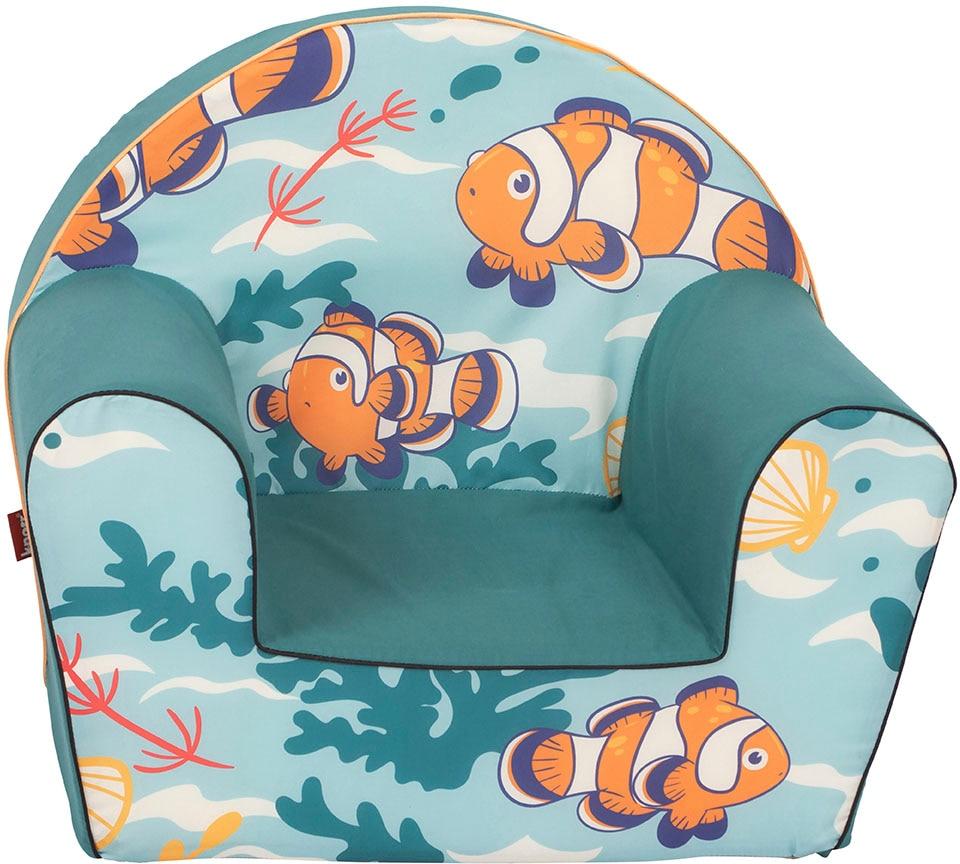 Sessel KNORRTOYS "Clownfish", bunt (clownfish), Sessel, Kinder, Baumwolle, B/H/T: 51cm x 42cm x 34cm, Motiv, Sessel, für Kinder; Made in Europe, B:51cm H:42cm T:34cm