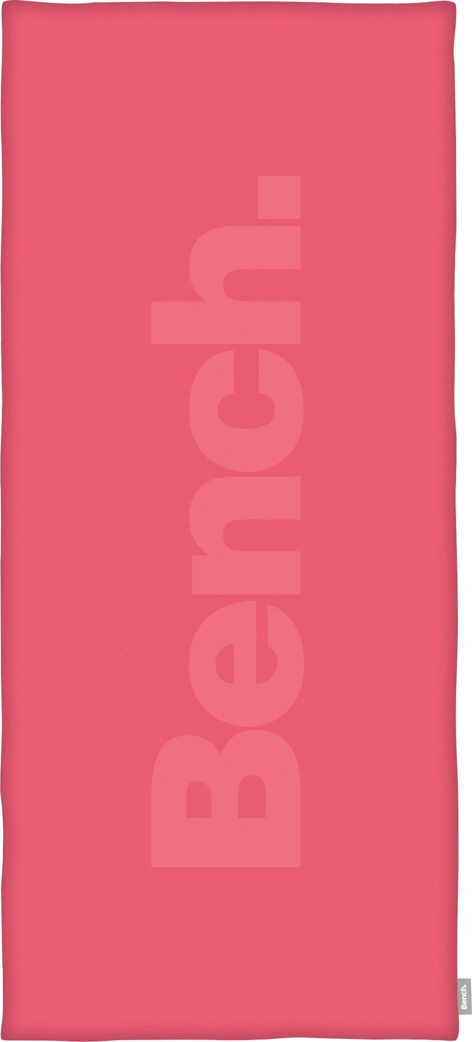 Saunatuch BENCH. "Bench", pink, B:80cm L:180cm, Frottier, Obermaterial: 100% Baumwolle, Handtücher, Saunatuch, mit Carved Effekt