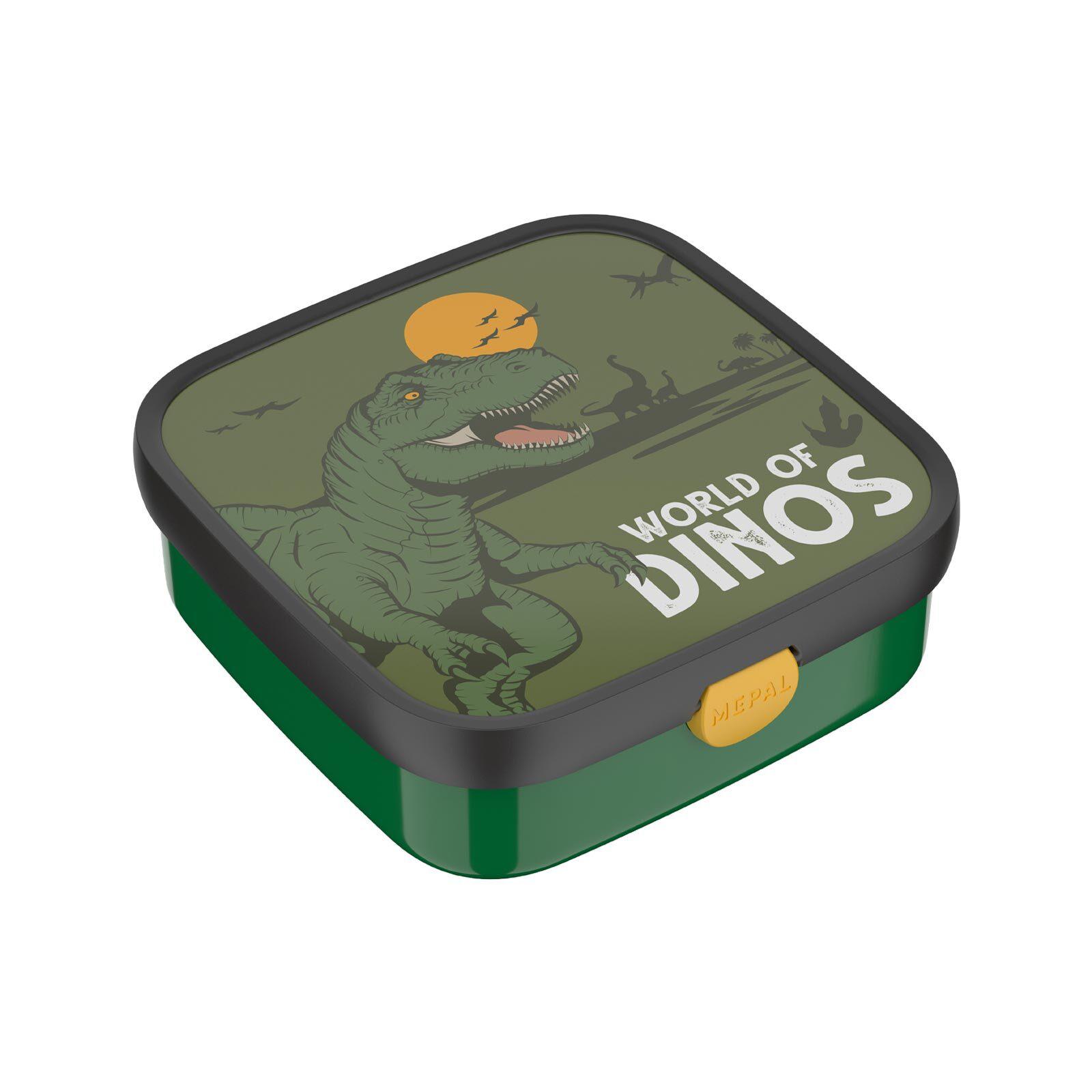 Lunchbox MEPAL "Brotdose XL Campus (2025) 1,3 l", grün (dino), Lebensmittelaufbewahrungsbehälter, Lunchbox