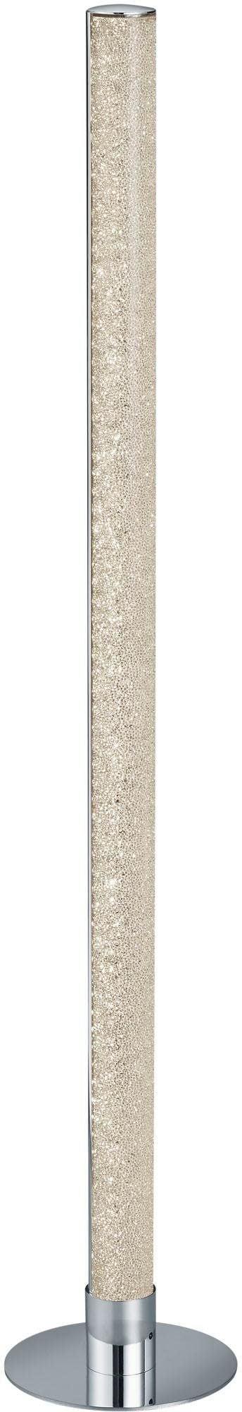 REALITY LEUCHTEN LED Stehlampe "EMILA", grau (chromfarben), 1, Ø 18cm H: 104cm, 1 Stk., Leuchten, mit RGBW Farbwechsel, dimmbar über Fernbedienung, Fußschalter, LED Stehlampe