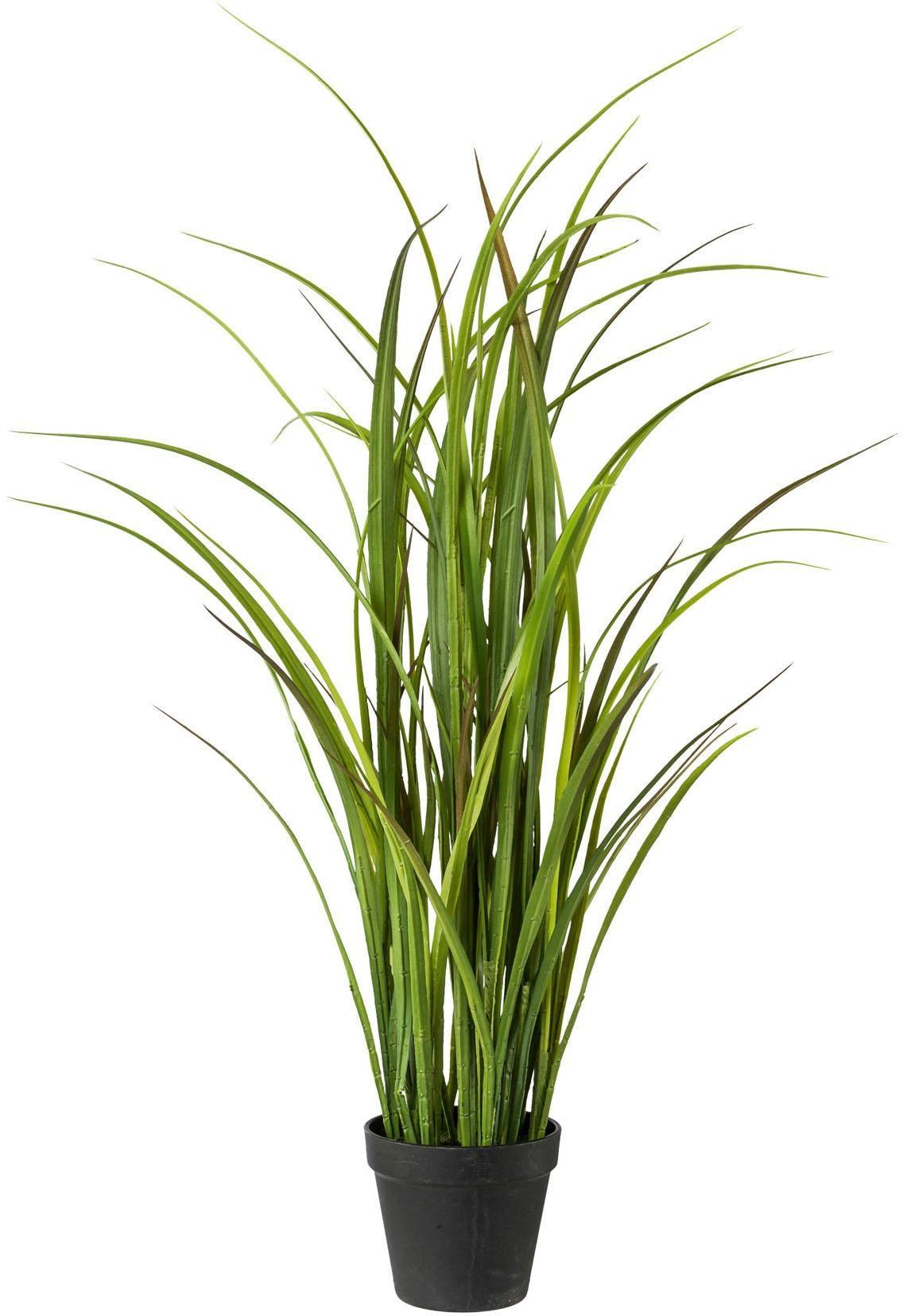 Kunstgras CREATIV GREEN, grün, H:90cm, Kunststoff, Kunstpflanzen, Kunstgras