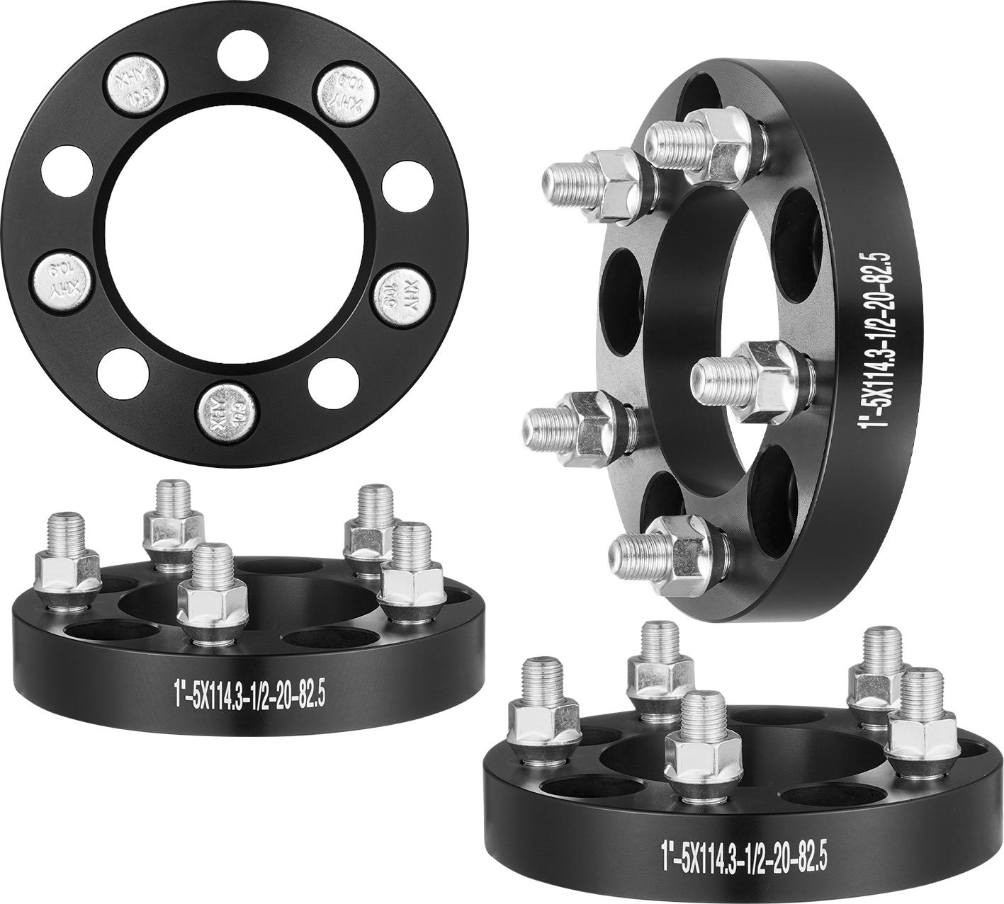 Distanziali Ruota Vevor, Adattatore Ruota 1 Pollice 5 X 4,5 Pollici, 5 Perni Ruota, Distanziali Forgiati, Alesaggio 82,5 Mm, Distanziali Per Perni Da 1/2 Pollice-20 Centrati Sul Mozzo, Adatti Per Jeep Ford Dall'84 Al 13