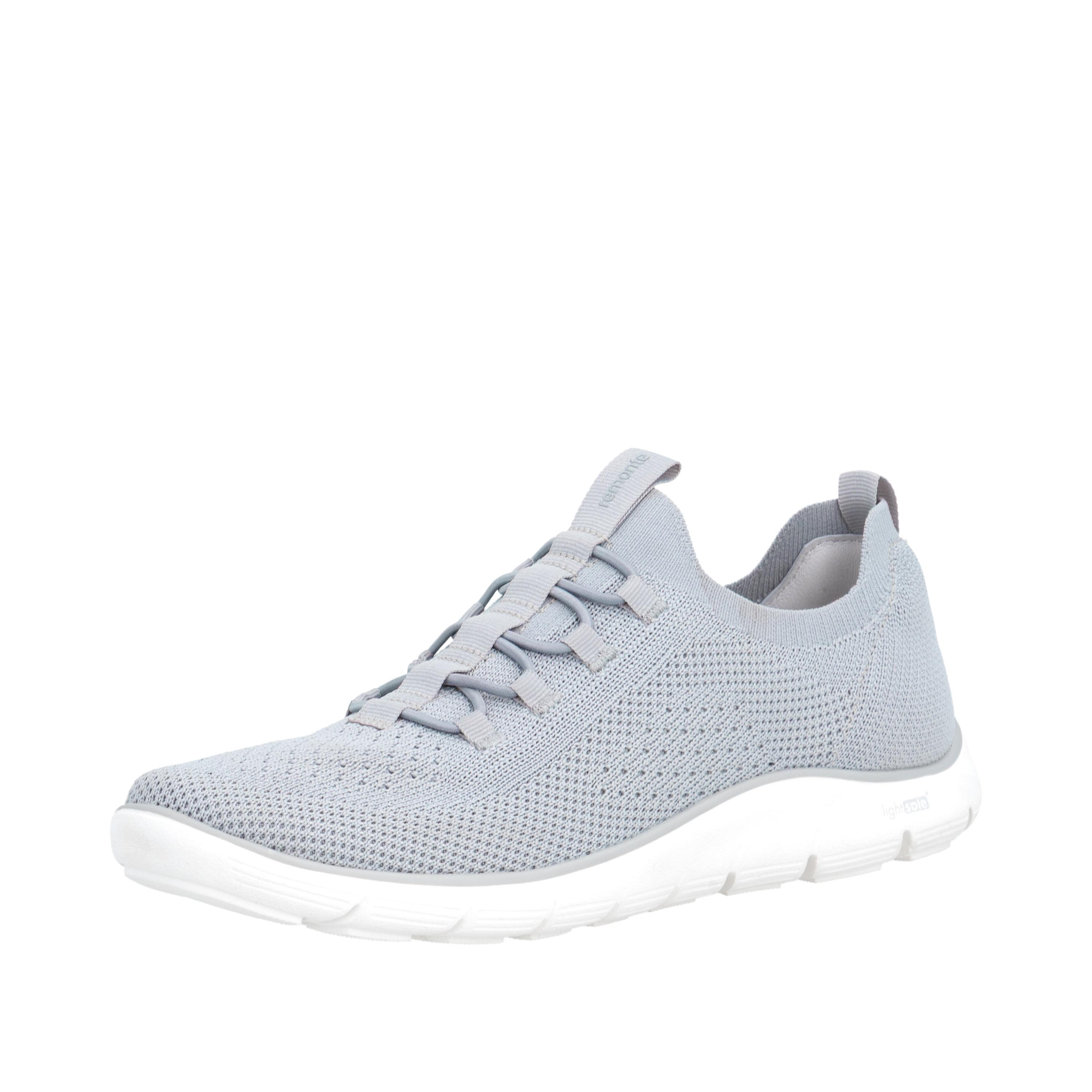 Slip-On Sneaker Remonte, Damen, Gr. 39, Grau (Hellgrau), Textil, Schuhe, Freizeitschuh, Schlupfschuh, Halbschuh Mit Weicher Soft-Einlage