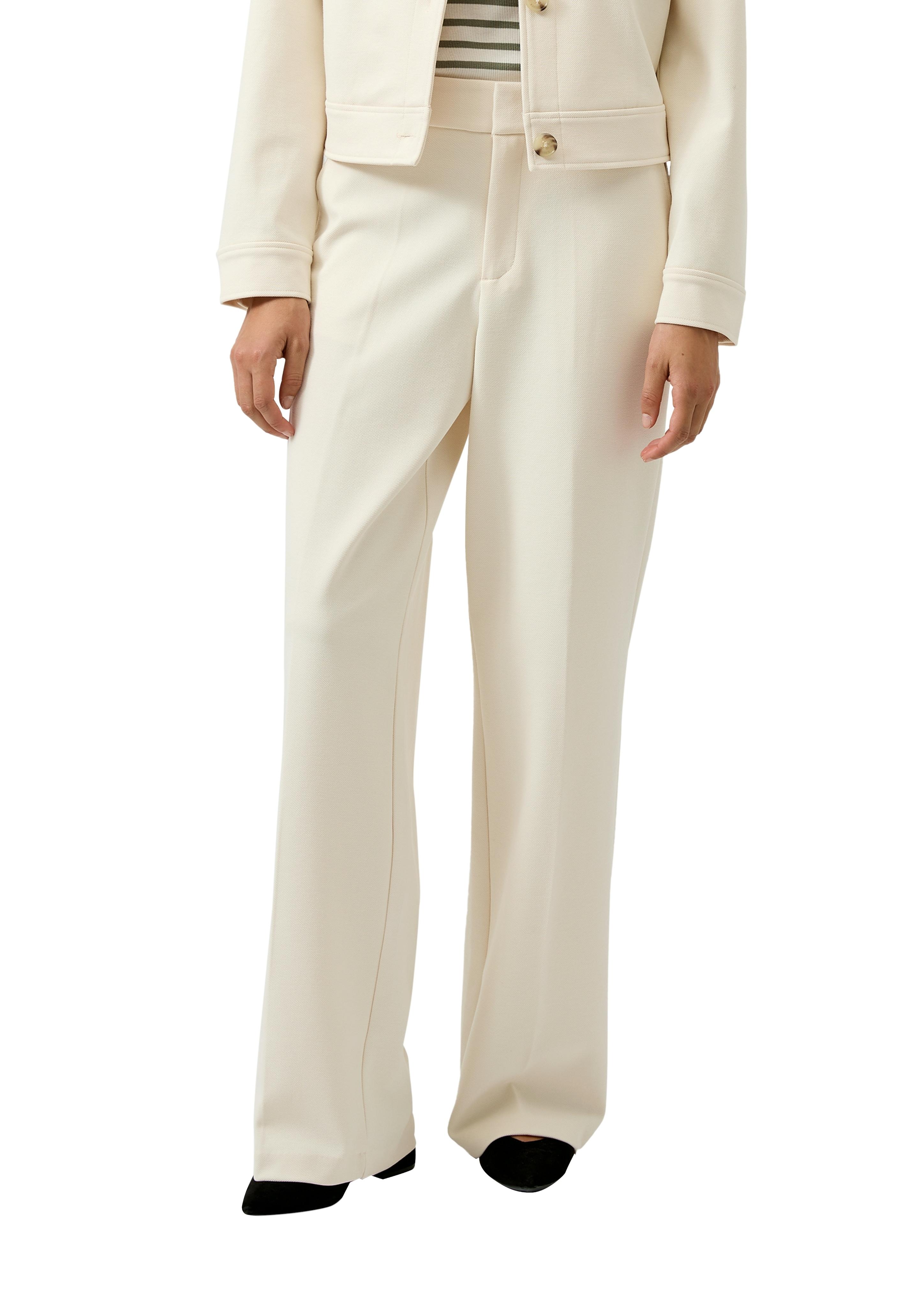 Stoffhose S.Oliver, Damen, Gr. 38, N-Gr, Beige, Web, Obermaterial: 74% Polyester, 22% Viskose, 4% Elasthan. Futter: 100% Polyester, Unifarben, Lang, Hosen Stoffhose, Mit Bundfalte