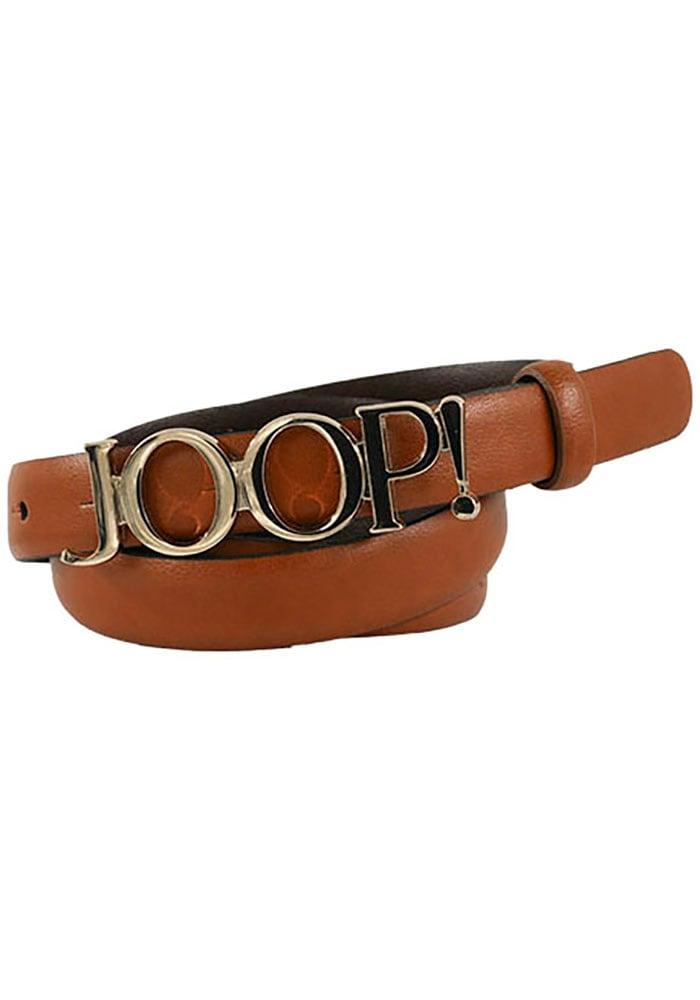 LedergüRtel Joop, Damen, Gr. 85, Cognac, Rindsleder, GüRtel LedergüRtel, Mit Logo-PinschließE, Breite 2 Cm