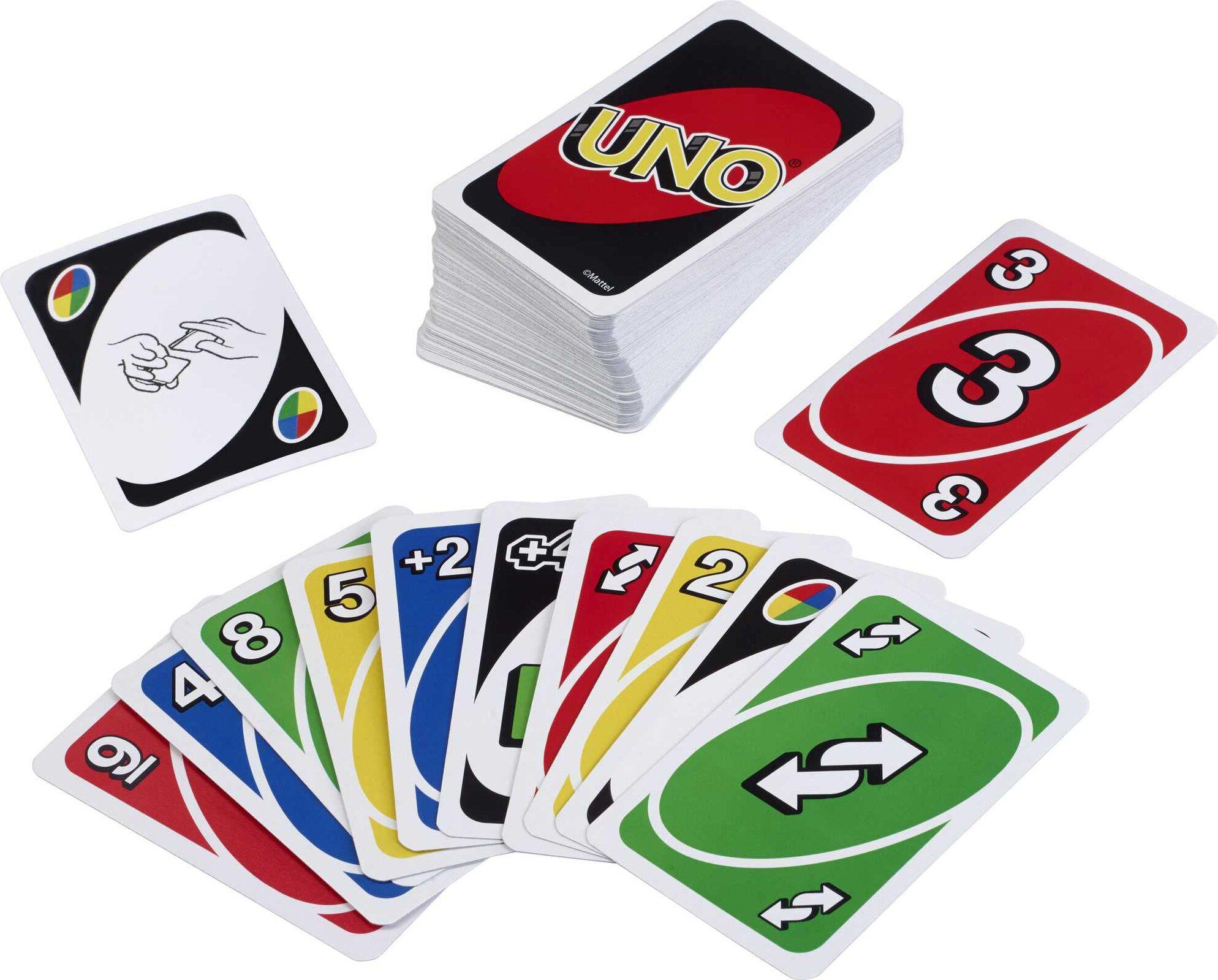 Gioco Di Carte Uno Di Mattel Games, Con 112 Carte In Scatola Di Metallo Di Alta Qualità, Esclusiva Scatola Da Collezione, Gioco Di Società, Giocattolo A Partire Dai 7 Anni, HGB63