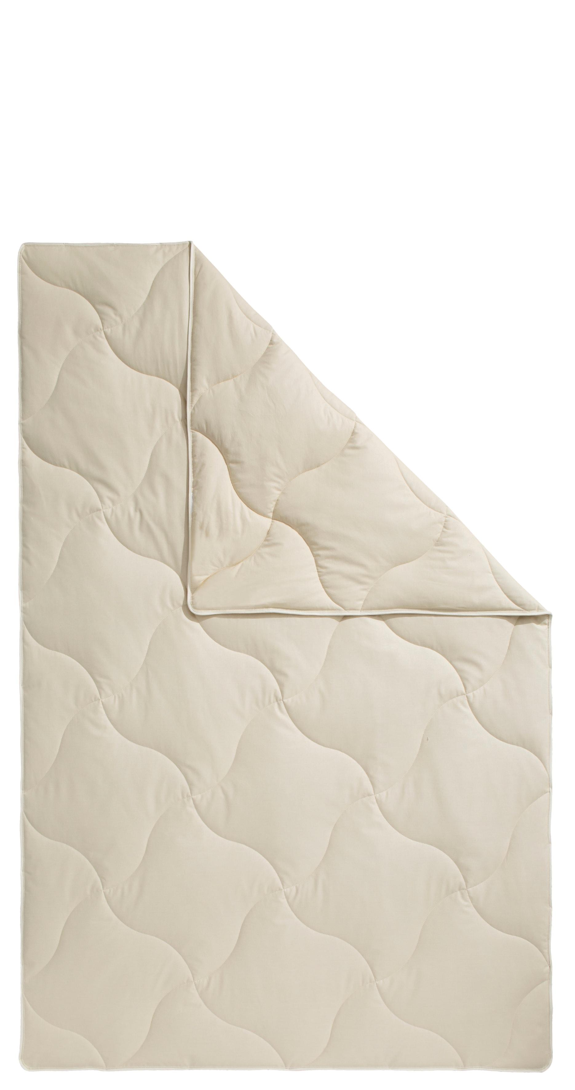 Naturfaserbettdecke FAN "TENCEL™ Leinen", beige (creme), B:135cm L:200cm, Bezug: 100% Baumwolle. Füllung: 50% Leinen, 50% Lyocell (TENCEL™), Bettdecken, Naturfaserbettdecke, natürlich, kühlendes Schlafklima, Topseller