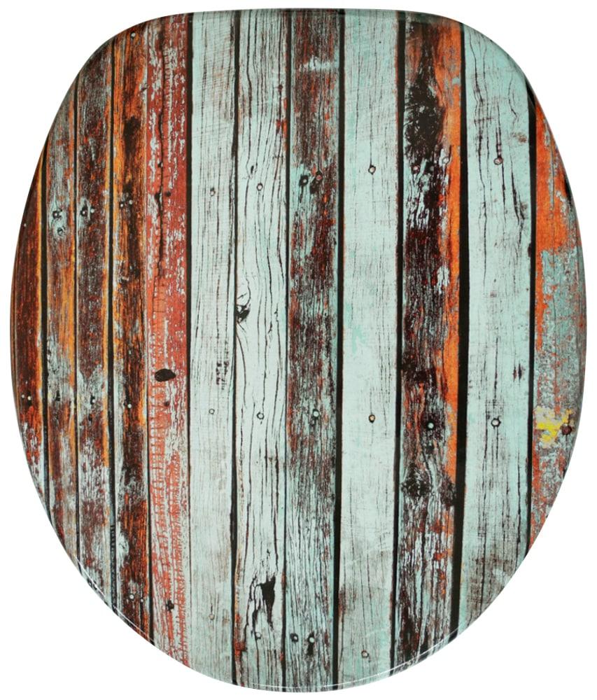 WC-Sitz SANILO "Antik", holzfarben, B:37,7cm L:47cm, MDF - Mitteldichte Holzfaserplatte, WC-Sitze, WC-Sitz