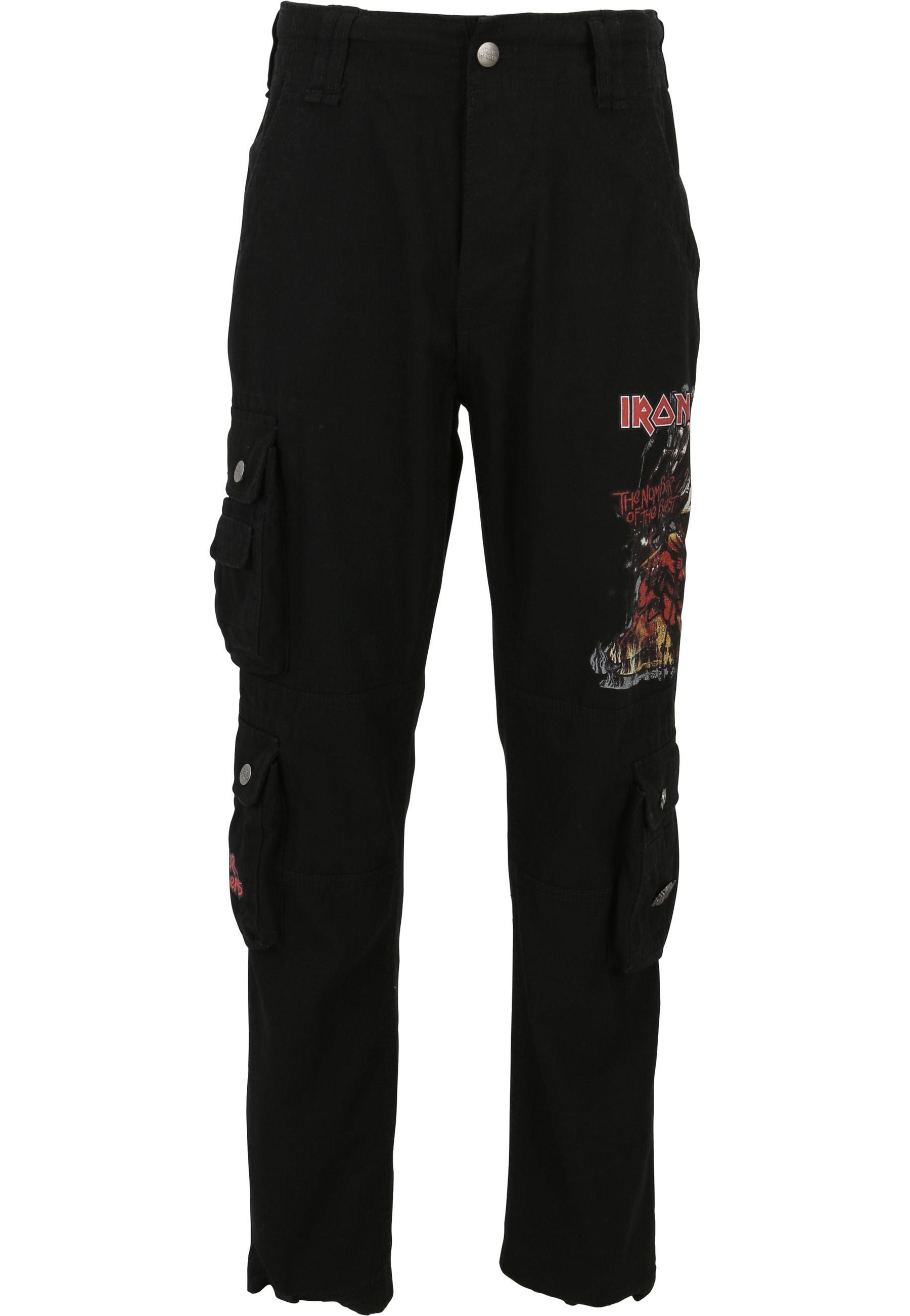 Cargohose Brandit "Brandit Irm Pure Slim Trouser", Herren, Gr. Xxl, Us-GrößEn, Schwarz, 100% Baumwolle, Normal, Hosen Cargohose