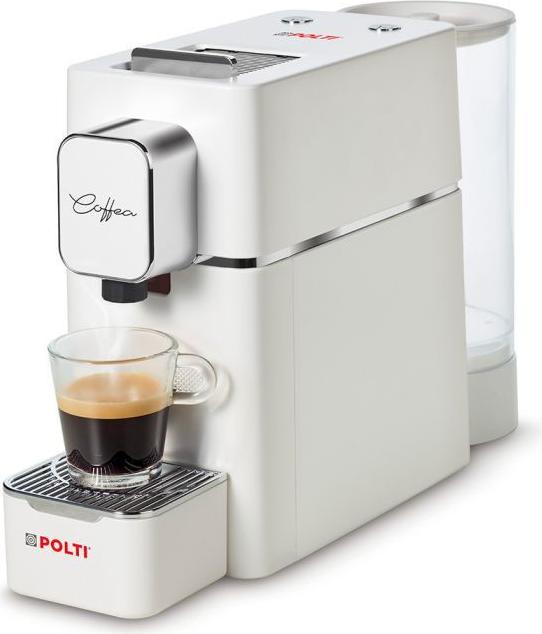 Bianco Polti PCEU0127 Macchina Caffè Espresso Automatica Cialde Potenza 1400 Watt 19 Bar Bianco