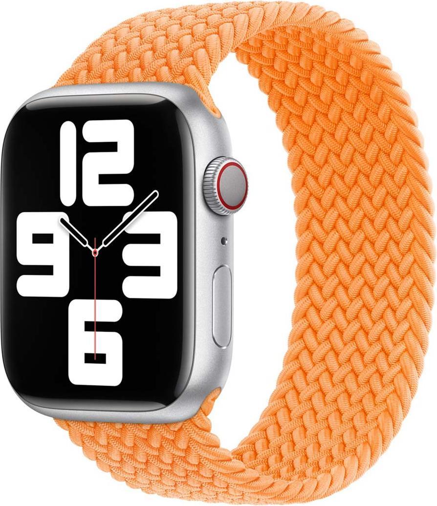 Cinturino Apple Solo Intrecciato Per Apple Watch | 44/45/46/49 Mm - Taglia 1 - Arancione Brillante