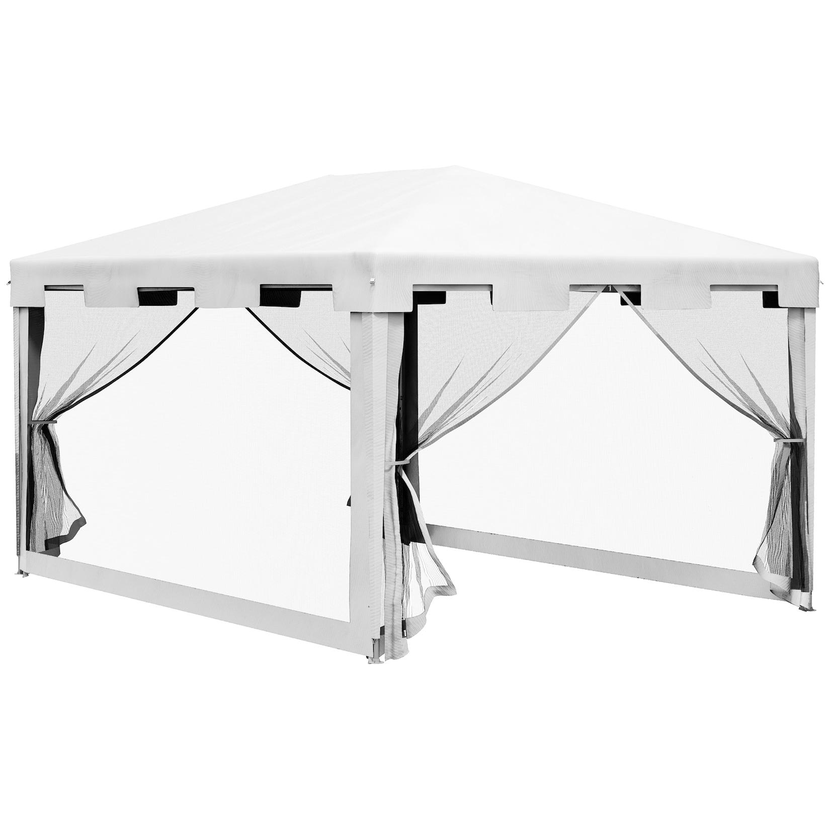 Outsunny Pavillon Metall, Polyethylen