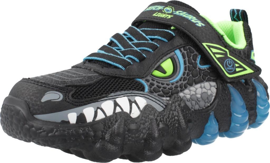 Sneakers Del Marchio Skechers Del Modello Saurus Lights 2.0 Nero