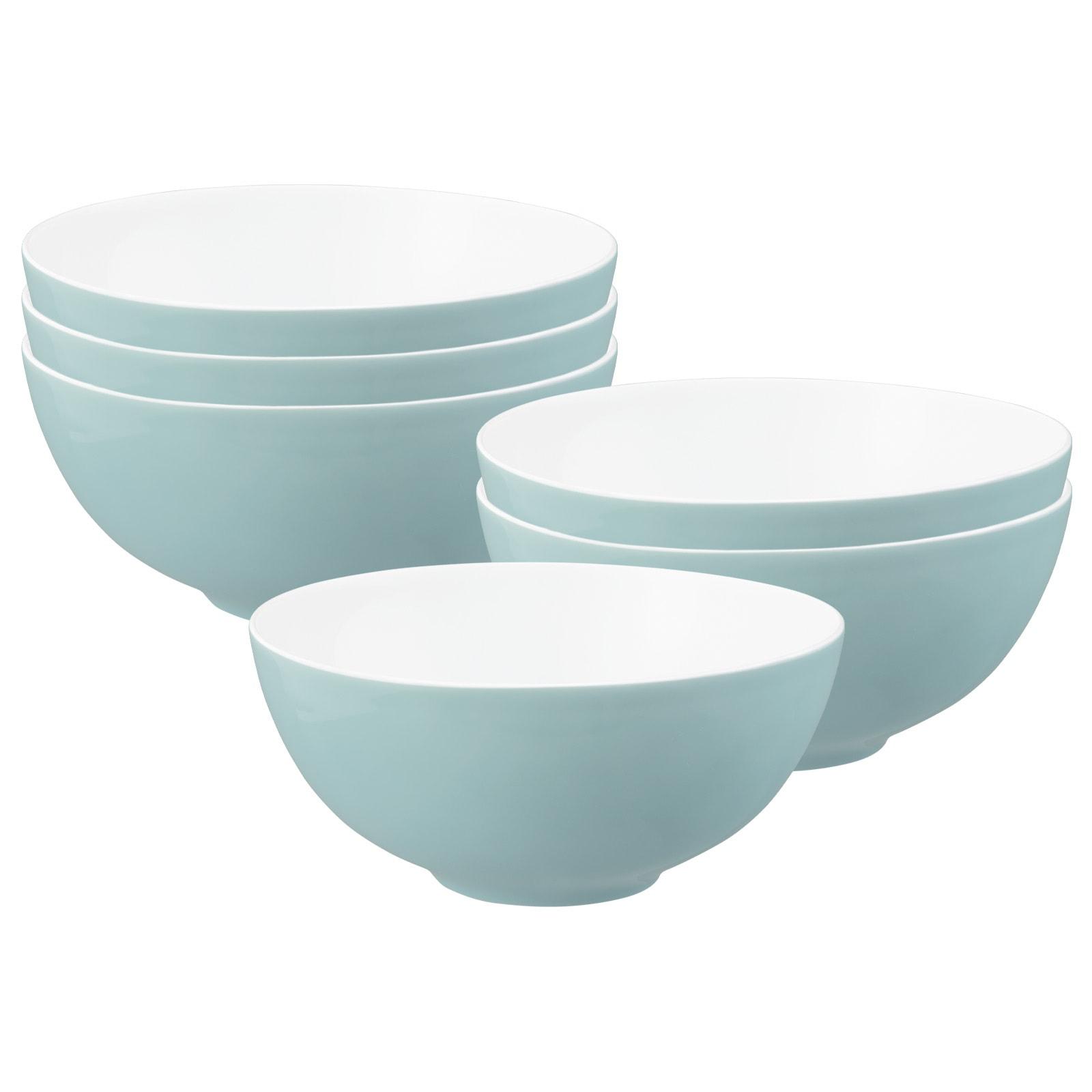 Schale SELTMANN WEIDEN "Schüsseln Life Fashion ø 21 cm 6er Set", grün (grün chic), L:21,2cm, Schüsseln, Schale