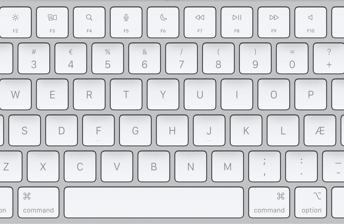 Apple Magic Tastiera Universale Usb + Bluetooth Qwerty Danese Bianco