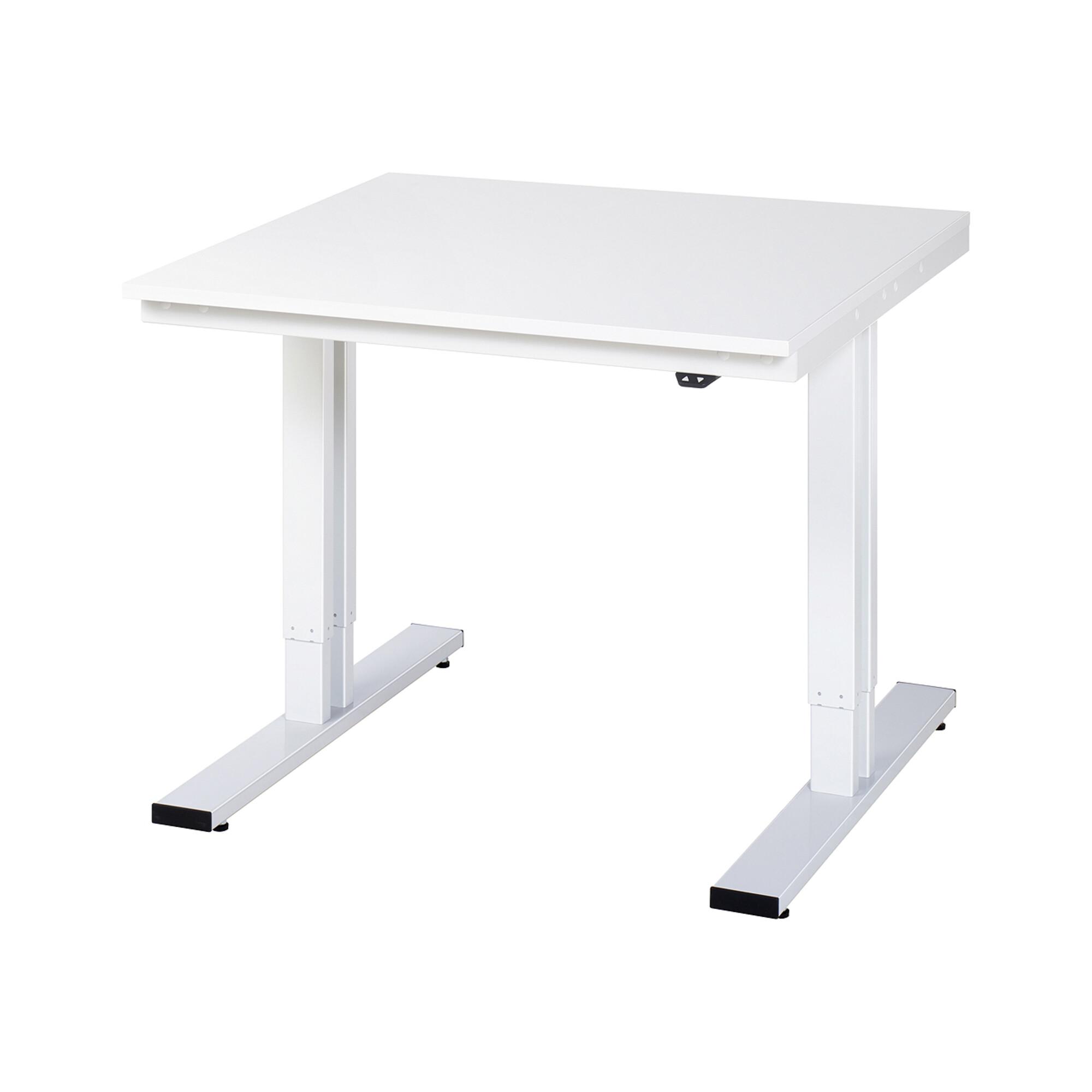 Rau Werktisch Adlatus 300 Elektrisch HöHenverstellbar Arbeitsplatte Mit Melaminharzbeschichtung 1000 Mm X 1000 Mm (08-WT-100-100-M)