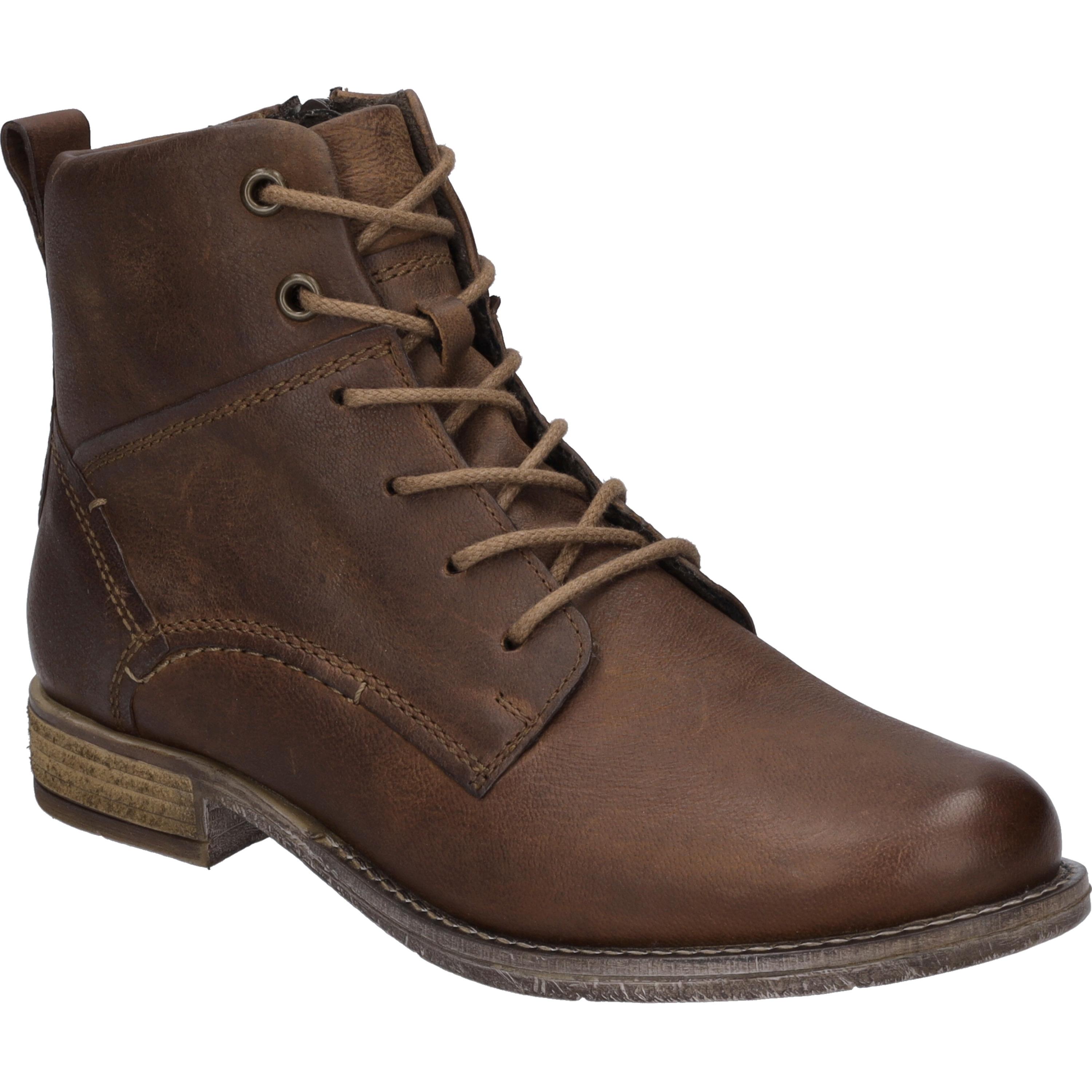 Stiefelette Josef Seibel "Sienna 95, Camel", Damen, Gr. 37, Braun (Camel), Obermaterial: 100% Rindsleder Leather Cow., Schuhe Stiefelette