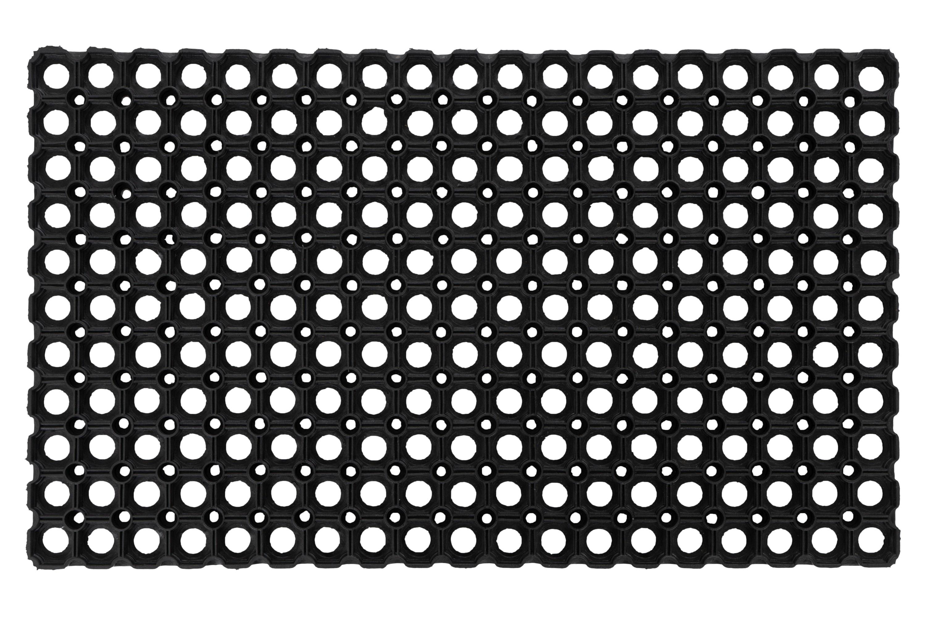 Fußmatte KAYOOM "Clean Way 125", schwarz, B:80cm H:18mm L:120cm, Gummi, Teppiche, Fußmatte, Türmatte, Gummi Matte, schmutzabweisend, Eingang