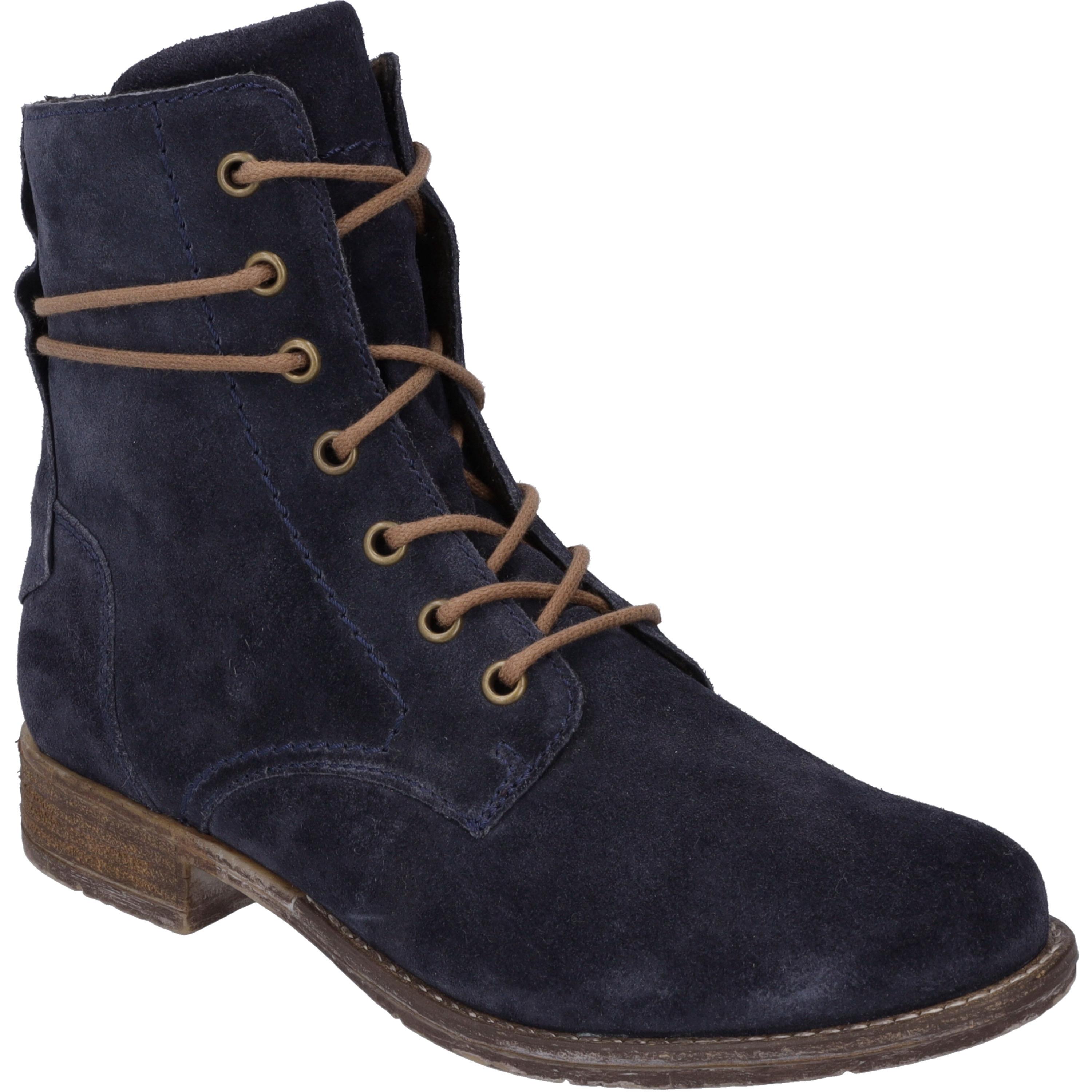 Stiefelette Josef Seibel "Sienna 70, Ocean", Damen, Gr. 38, Blau (Ocean), Obermaterial: 100% Rindsleder Leather Cow., Schuhe Stiefelette