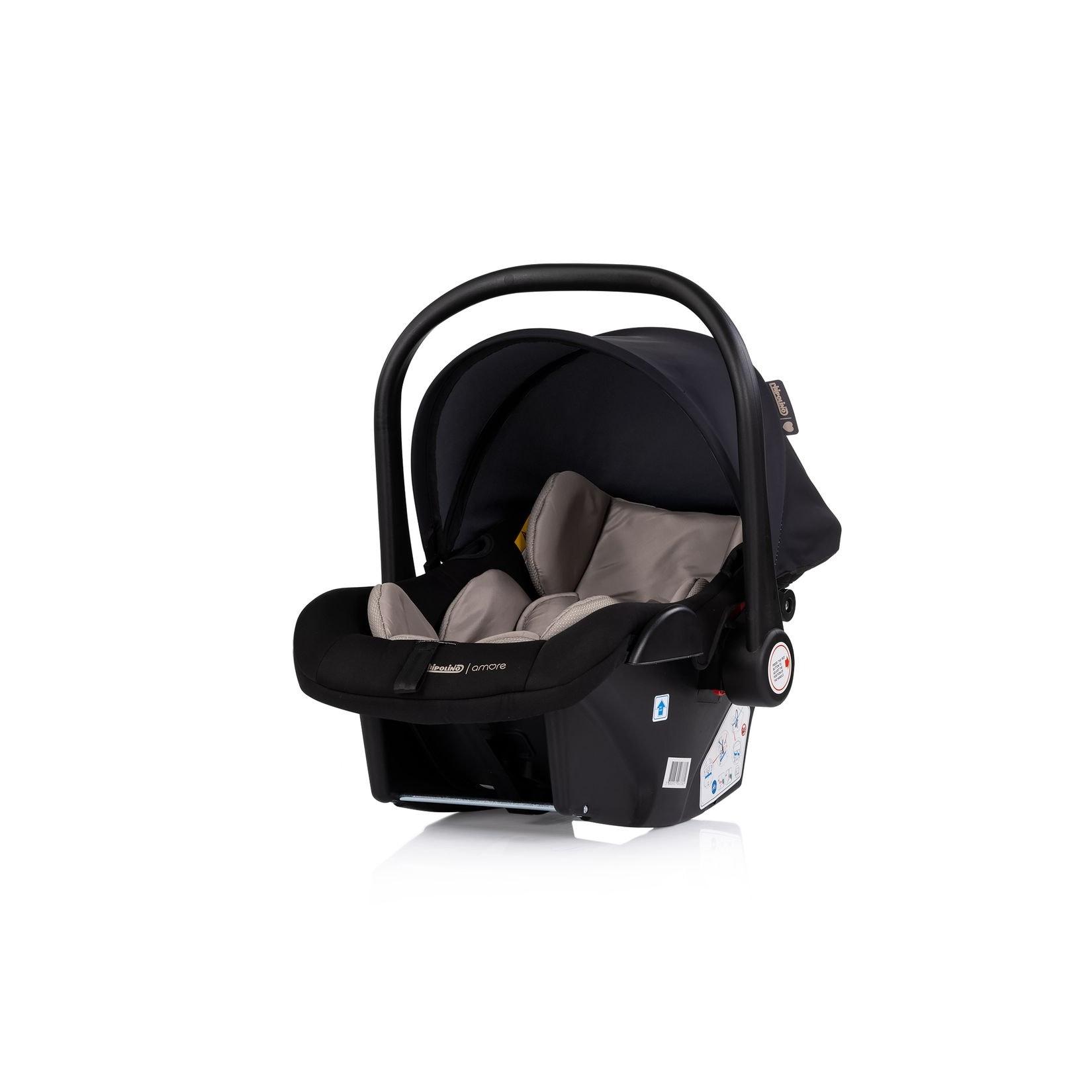 Chipolino Set Babyschale Isofix-Basis-Station Amore i-Size Gruppe 0+ (0 - 13 kg) black