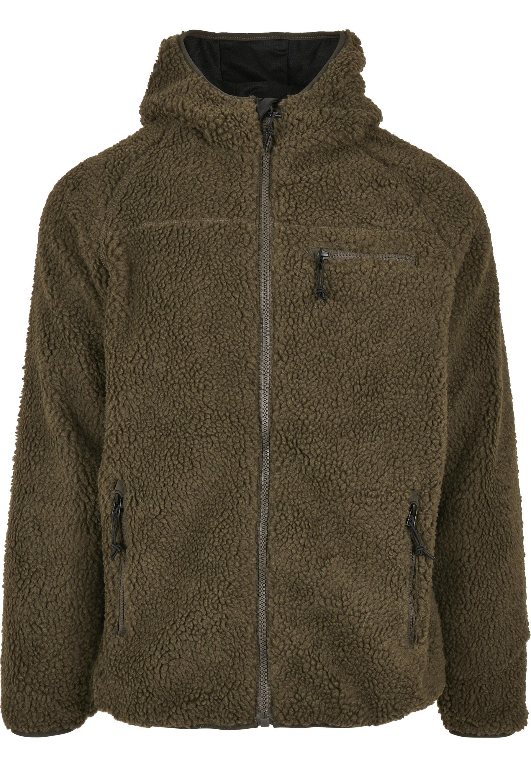 Anorak Brandit "Brandit Herren Teddyfleece Worker Jacket", Herren, Gr. L, Braun (Olive), 100% Polyester, Unifarben, Normal, Ohne Ausschnitt, Jacken