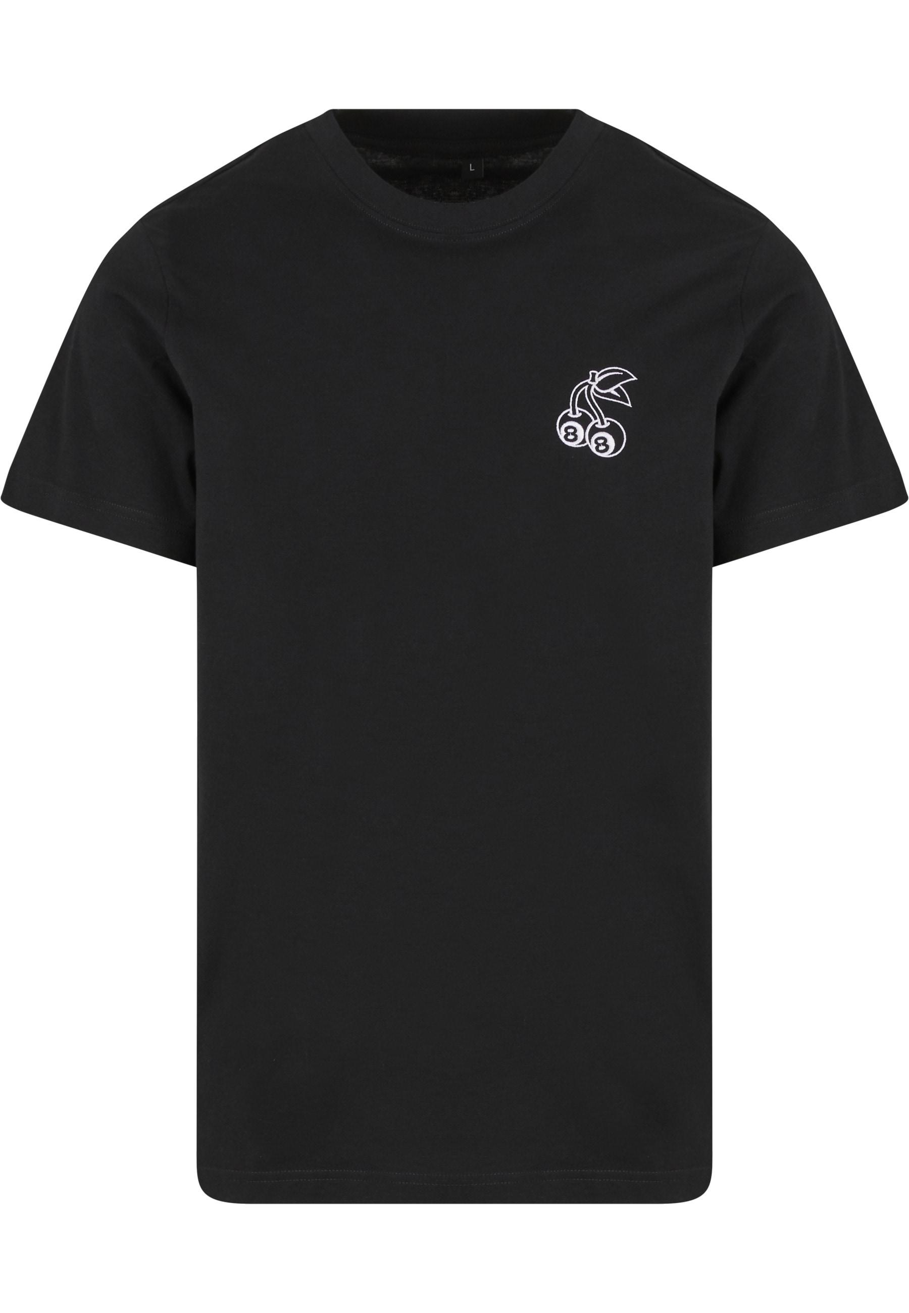 T-Shirt MisterTee "Mistertee 8Ball Cherry EMB Tee", Herren, Gr. Xl, Schwarz, 100% Baumwolle, Normal, Rundhals, Shirts T-Shirt
